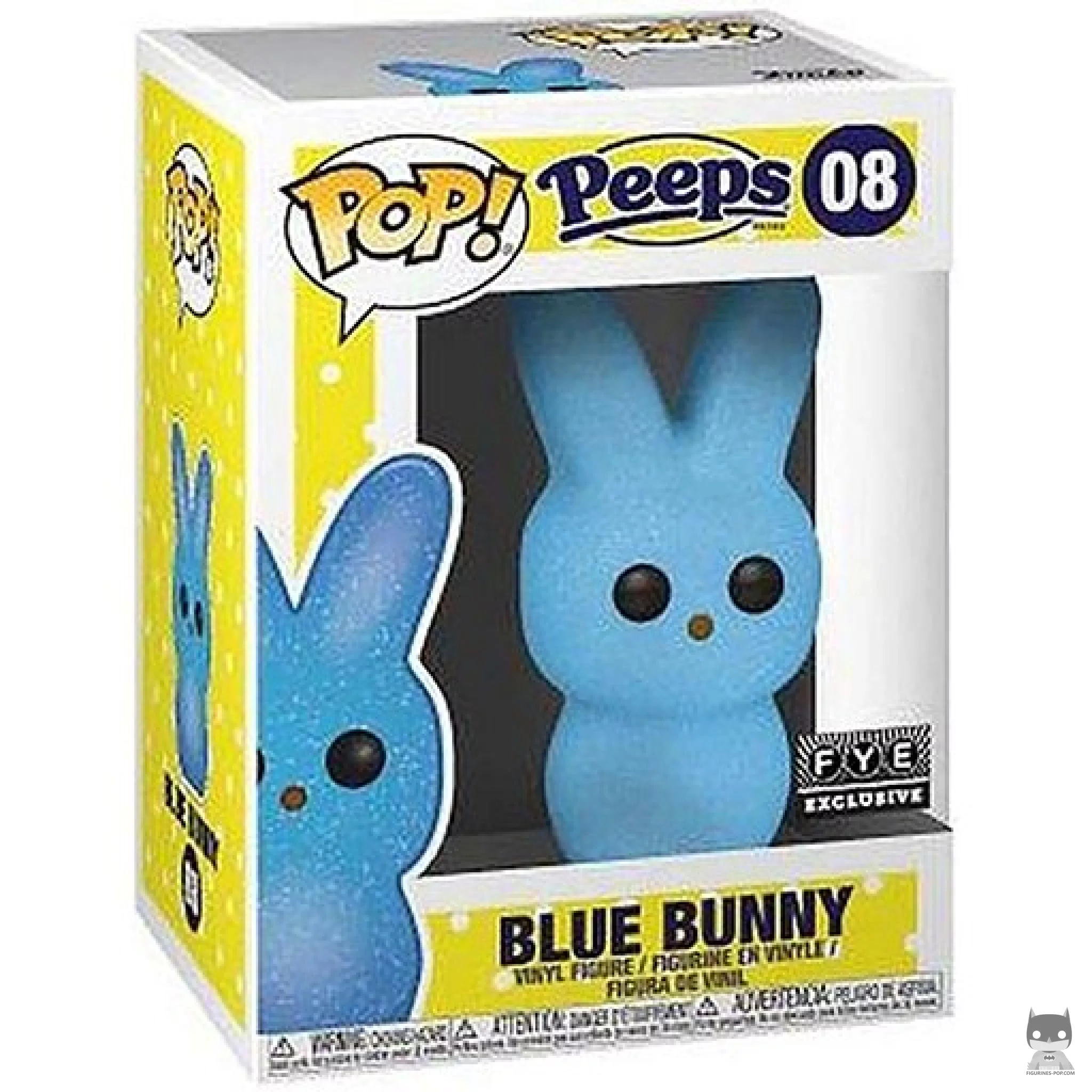 Figura Funko Pop! Peeps Blue Bunny en su caja