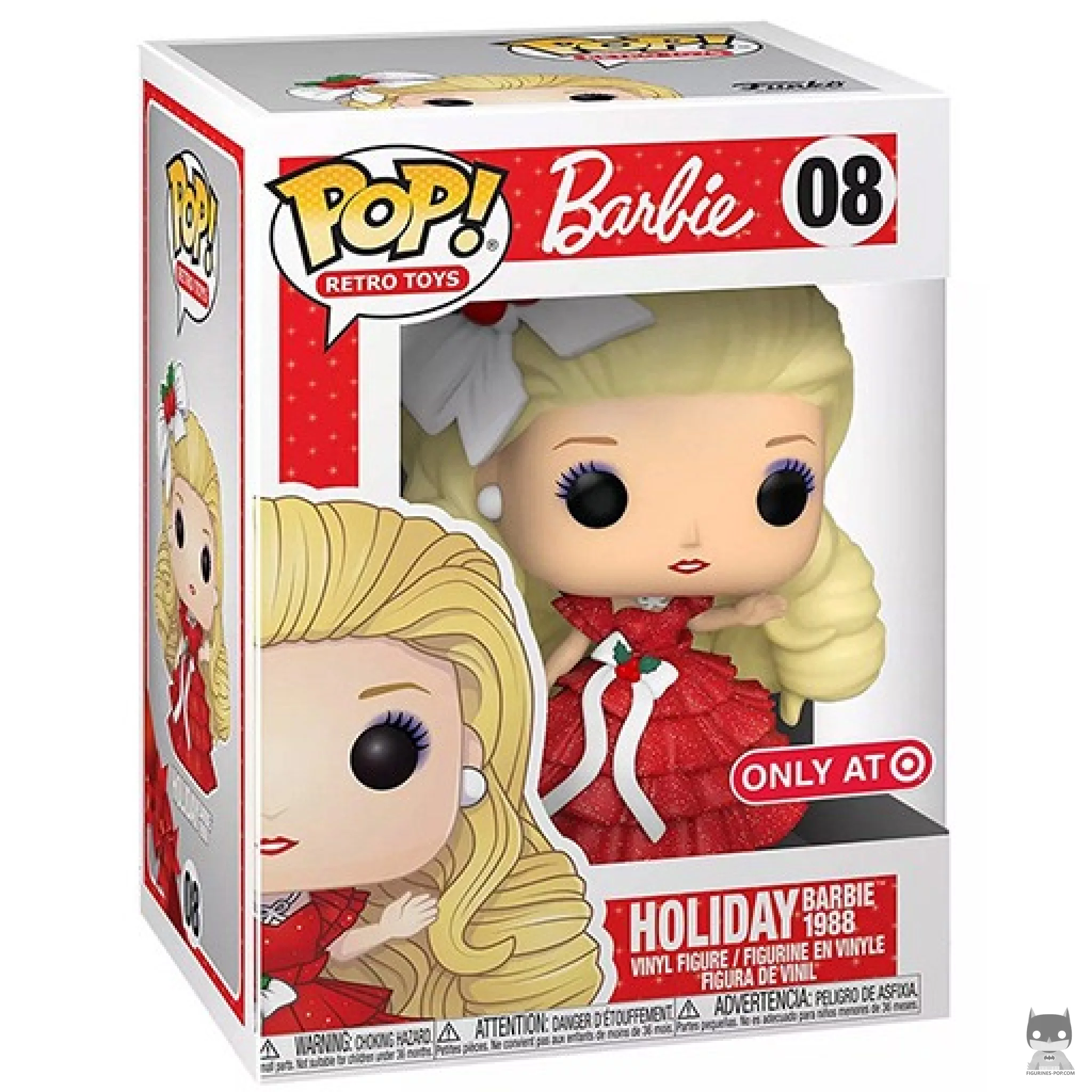 Figura Funko Pop! Barbie Navidad 1988 en su caja