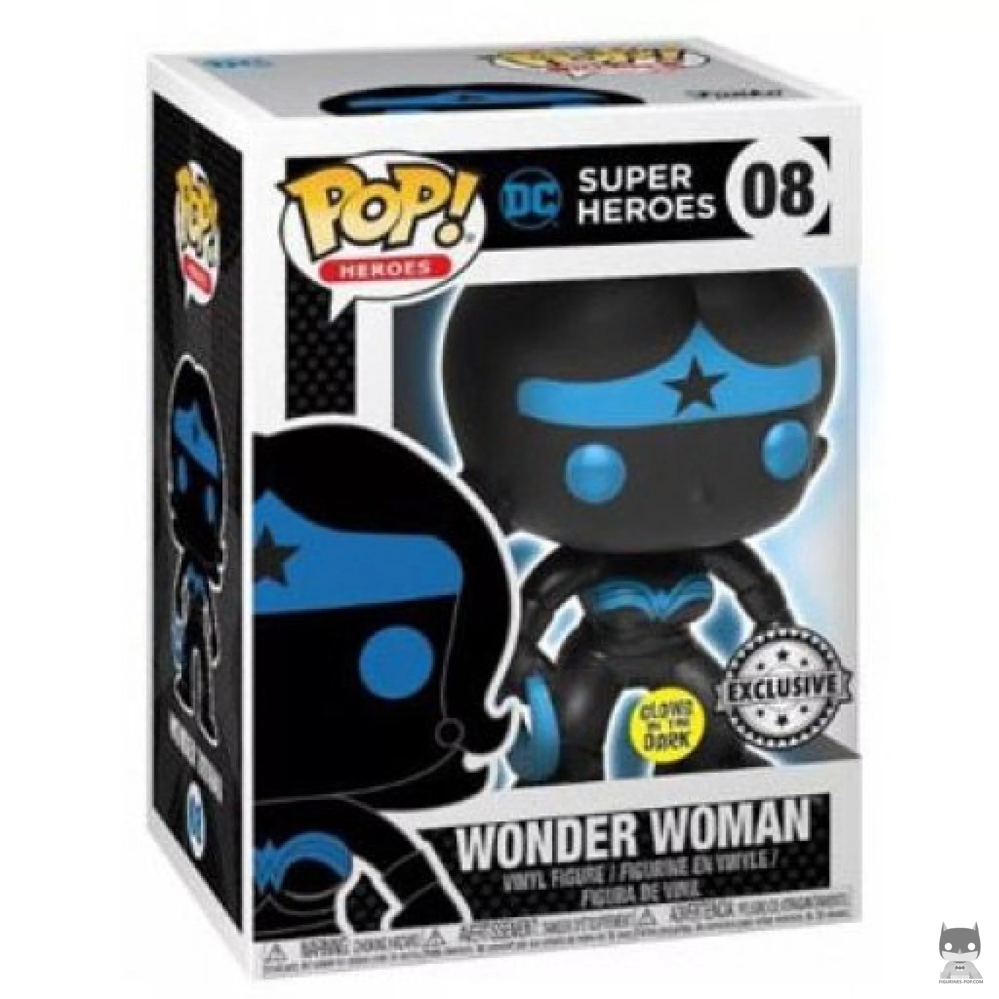 Figura Funko Pop! Wonder Woman (Silueta) en su caja