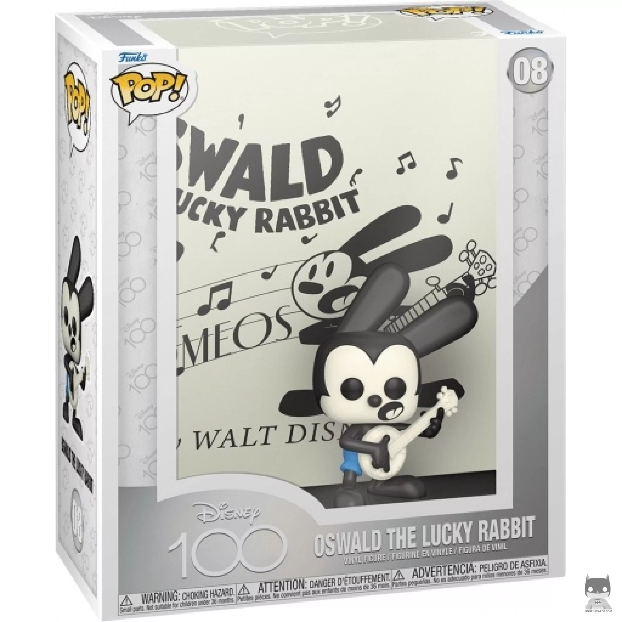 Figura Funko Pop! Oswald The Lucky Rabbit en su caja