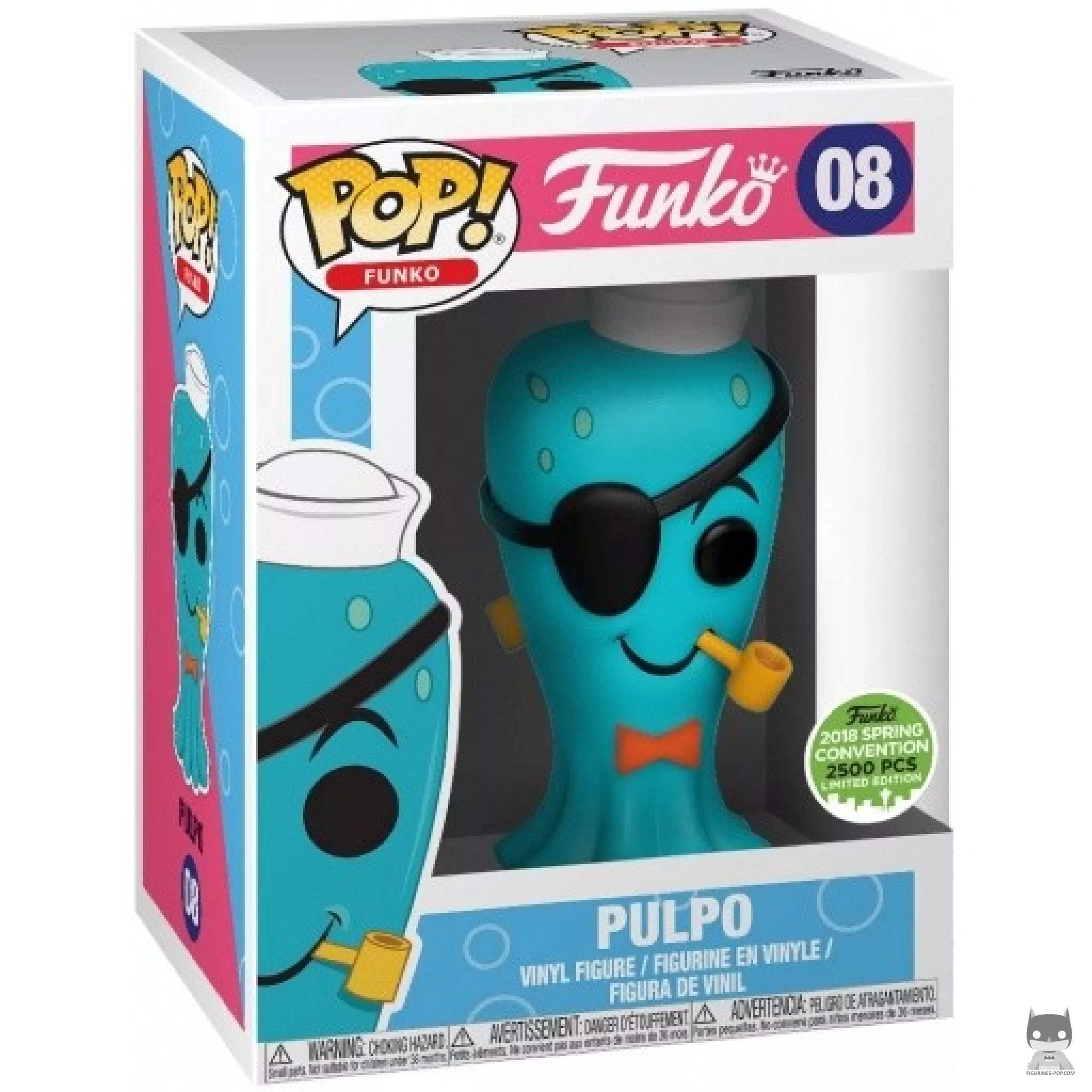 Figura Funko Pop! Pulpo (Azul) en su caja