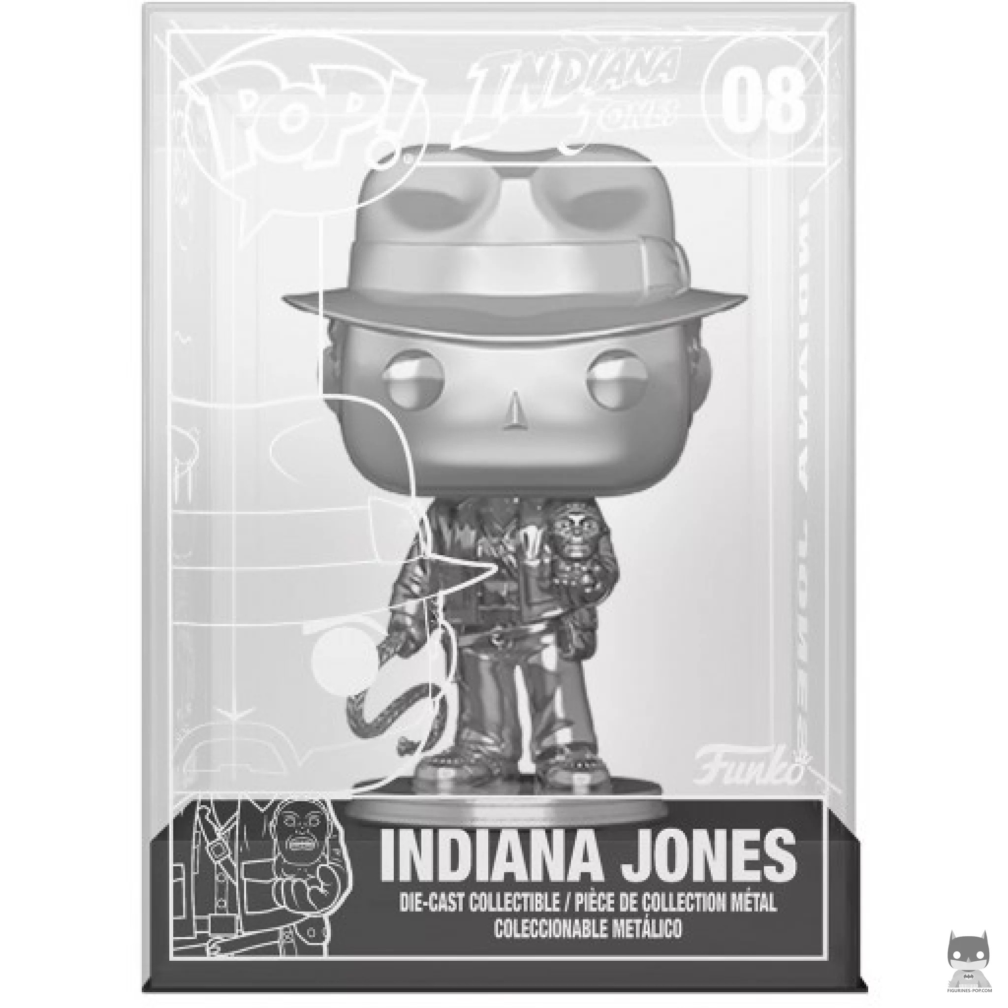 Figura Funko Pop! Indiana Jones con el ídolo dorado (Chase & Plateado) (Indiana Jones)