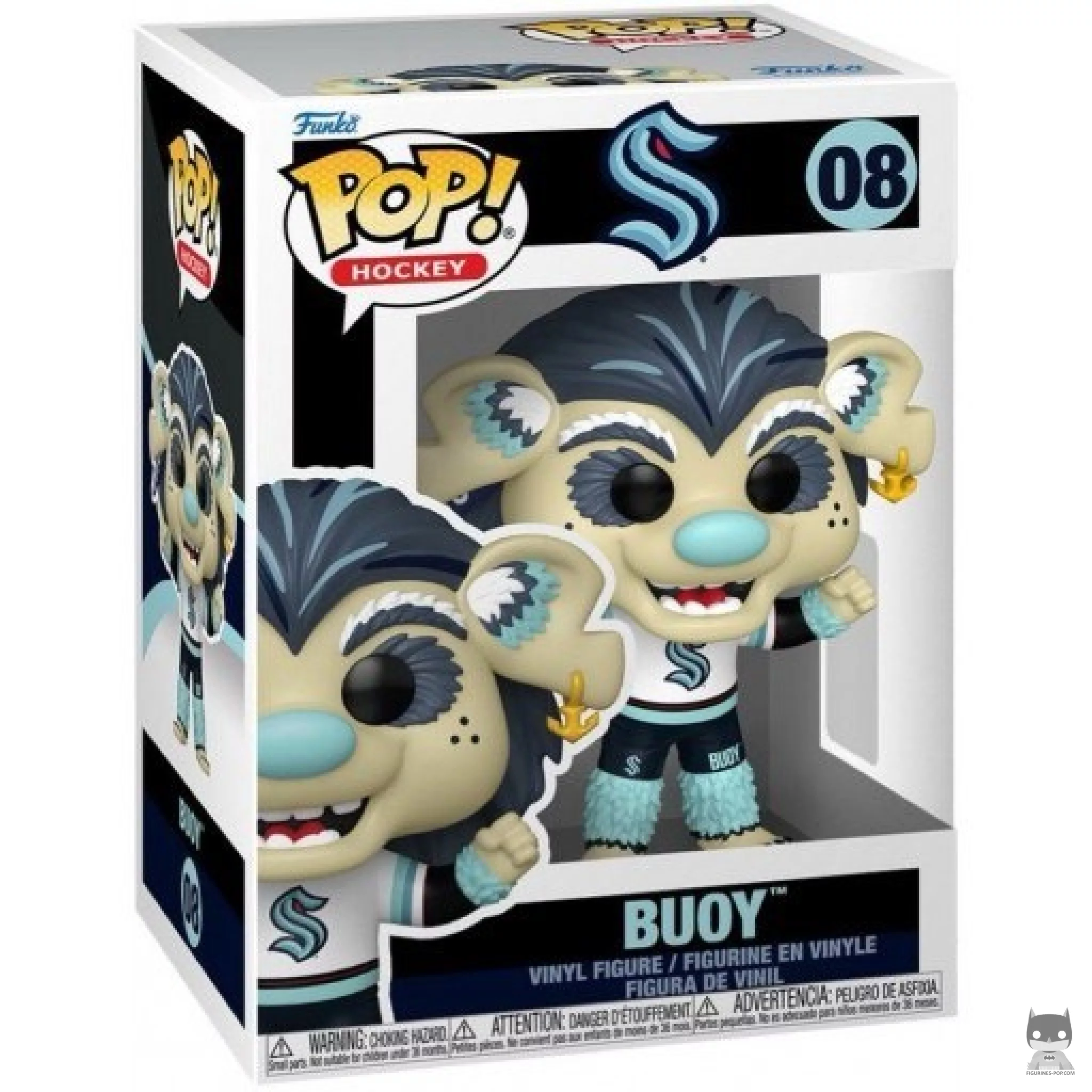 Figura Funko Pop! Buoy (Seattle Kraken) en su caja