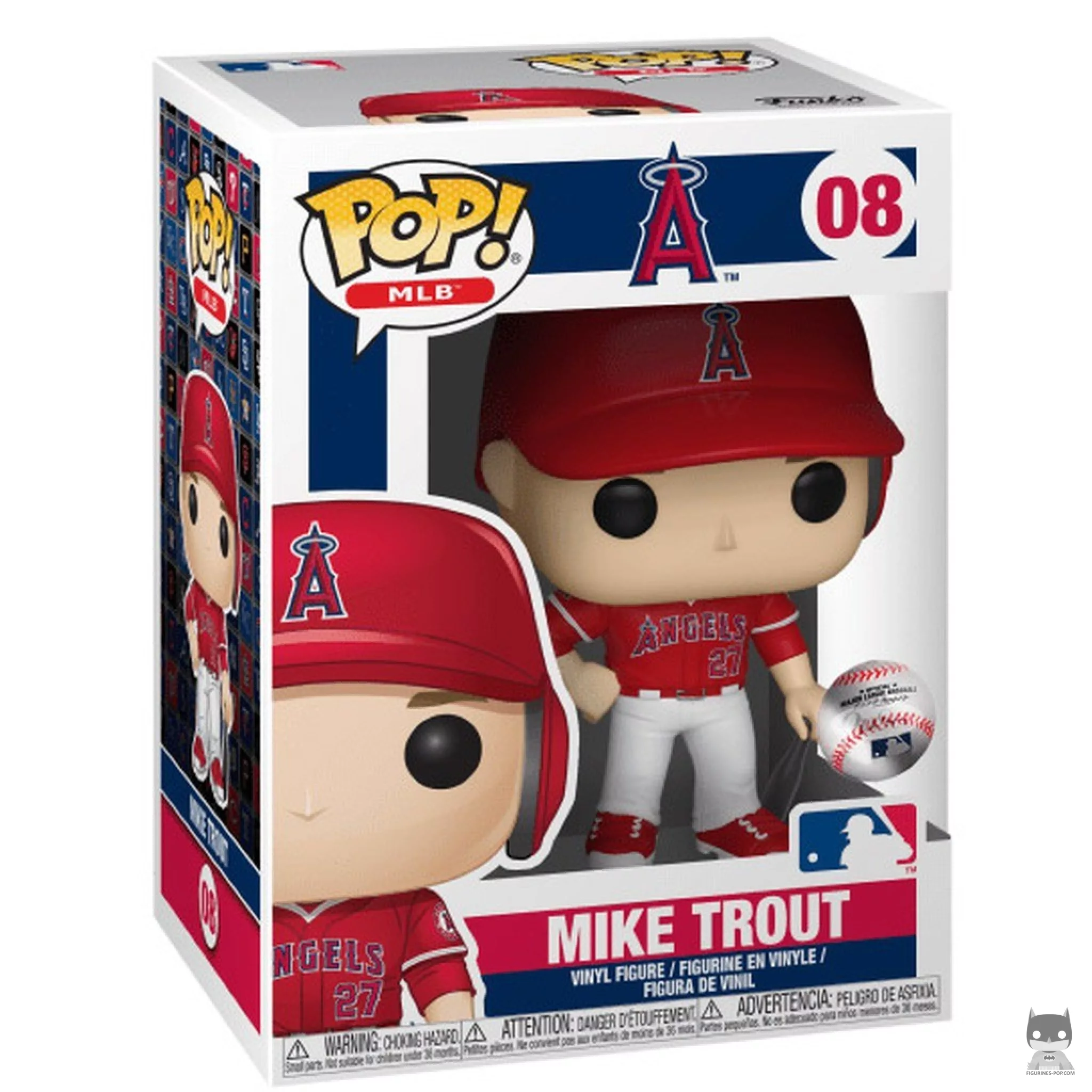 Figura Funko Pop! Mike Trout en su caja