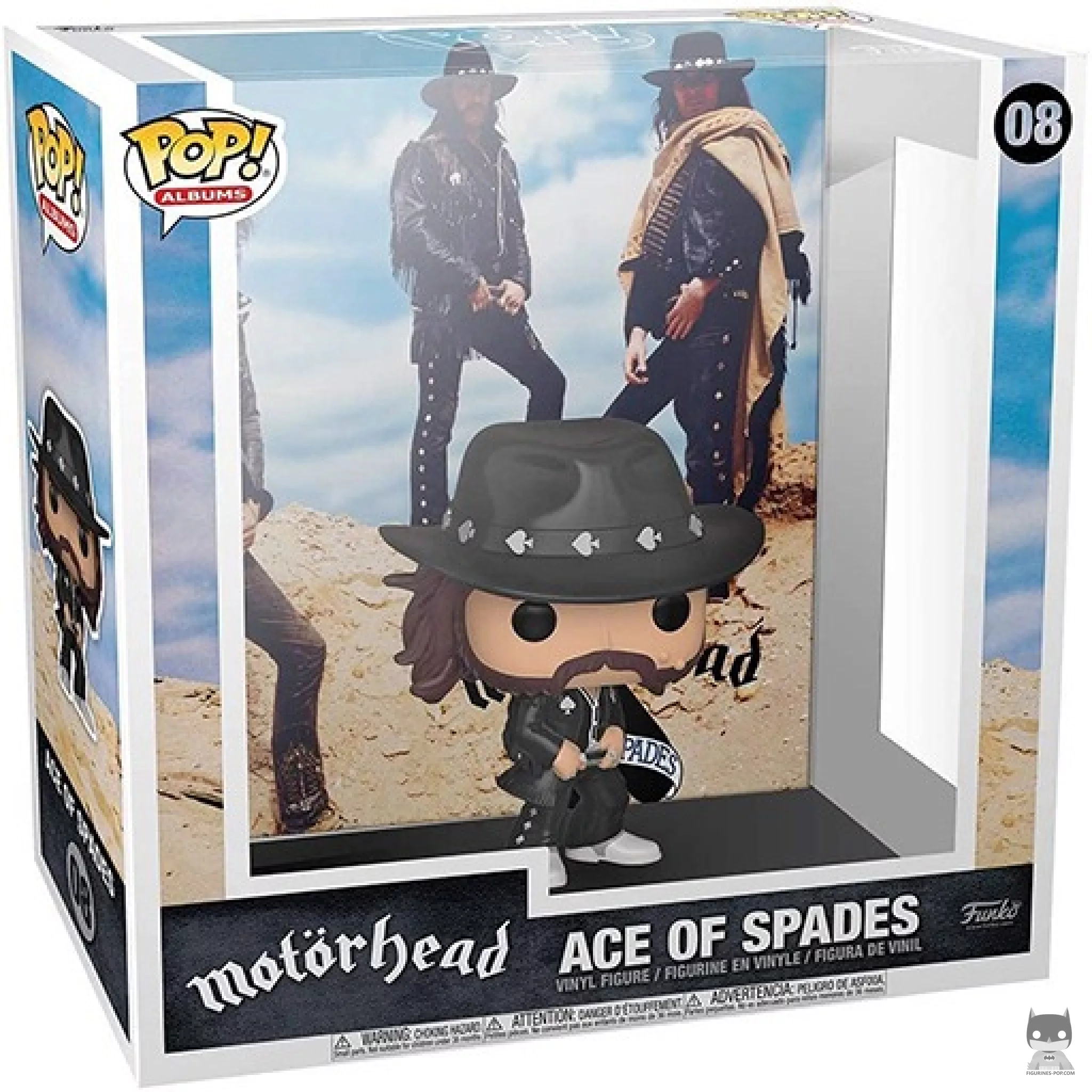Figura Funko Pop! Motörhead: Ace of Spades en su caja