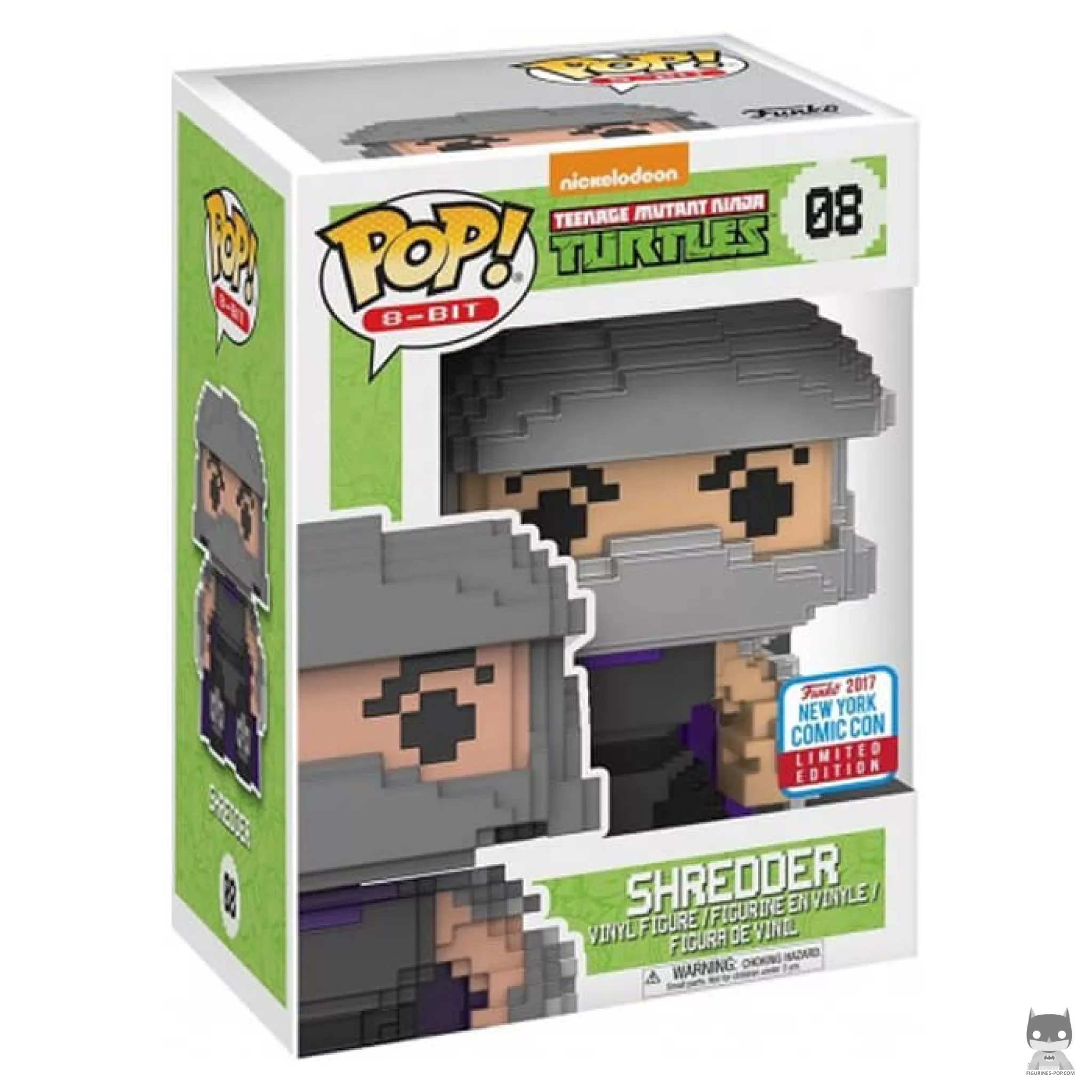 Figura Funko Pop! Shredder (8-bit) en su caja