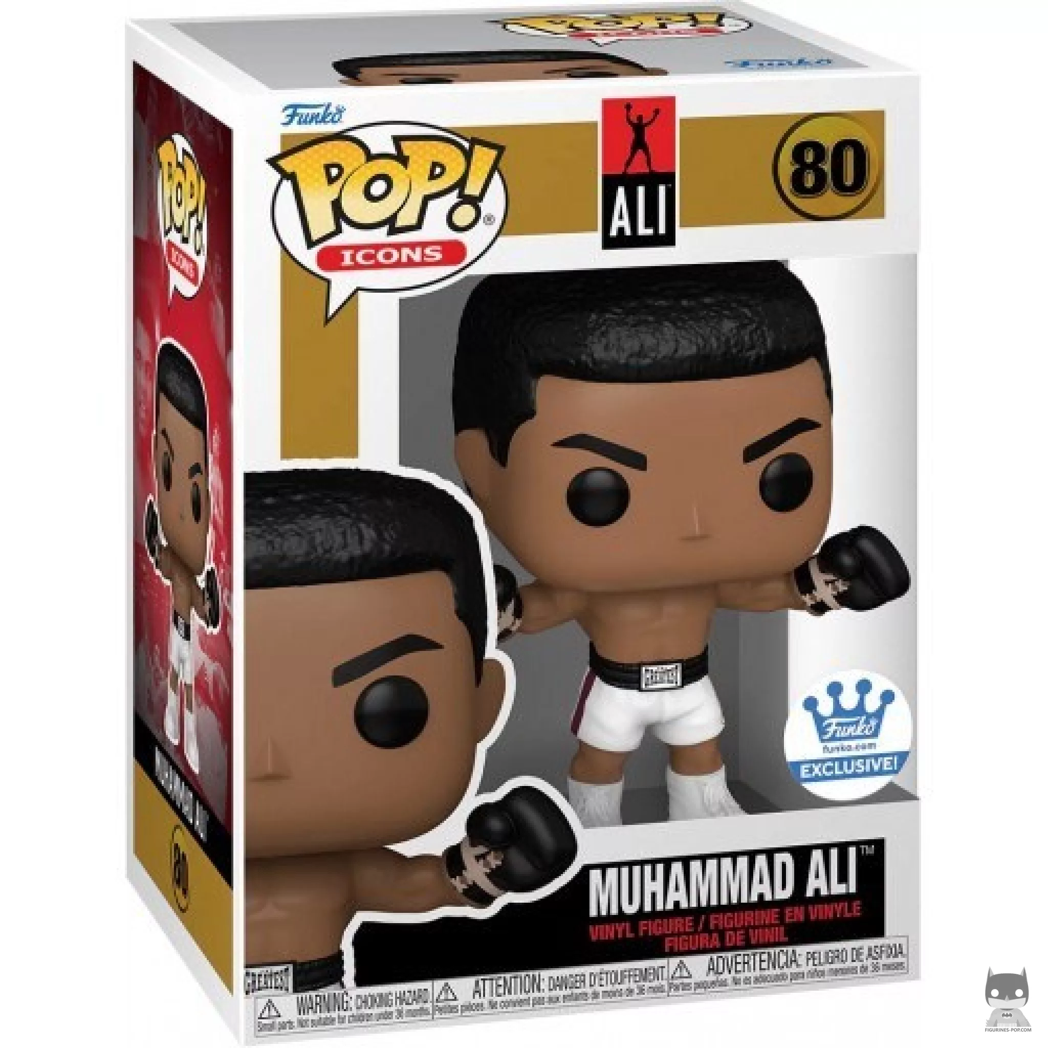 Figura Funko Pop! Muhammad Ali (Brazos en alto) en su caja