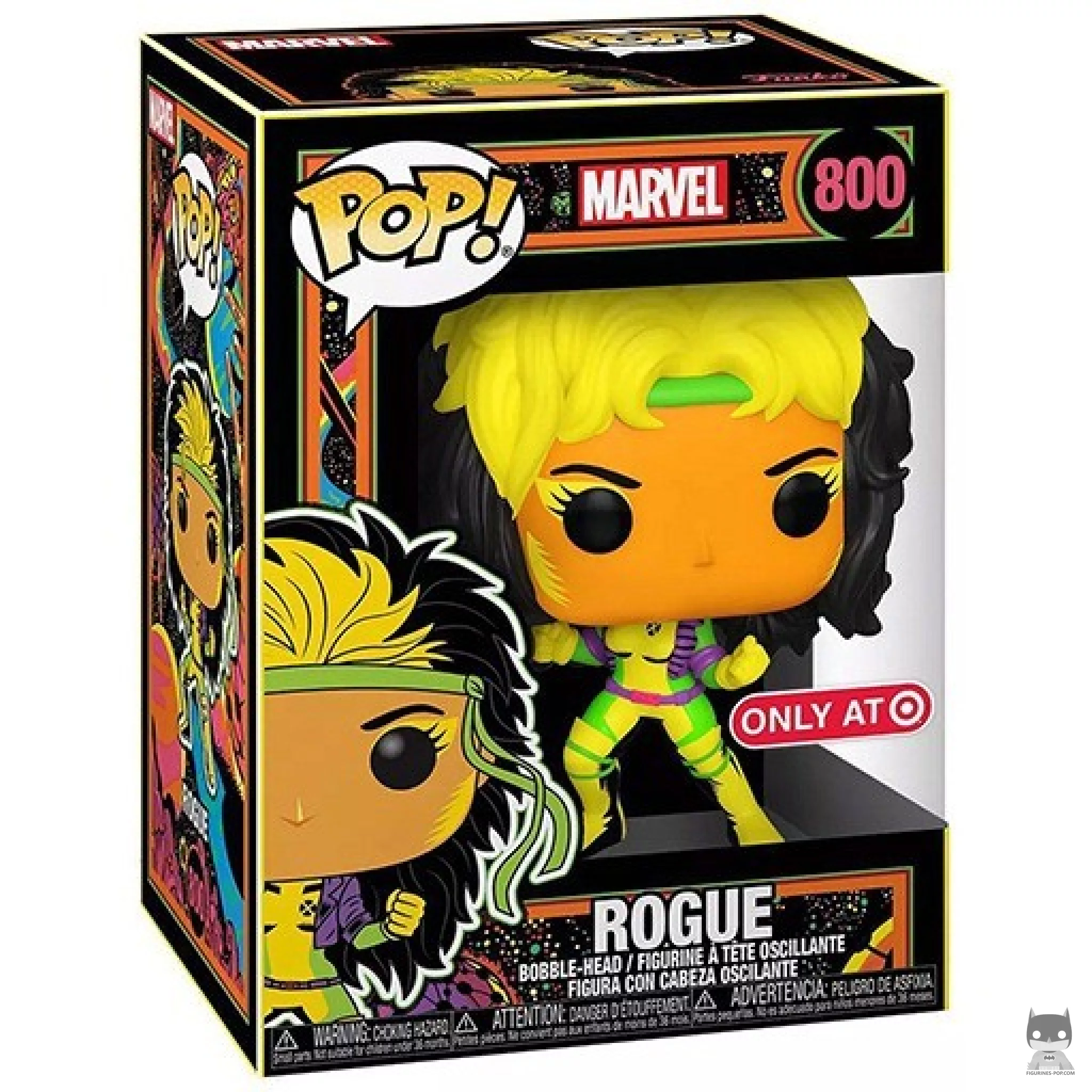 Figura Funko Pop! Pícara (Luz negra) en su caja