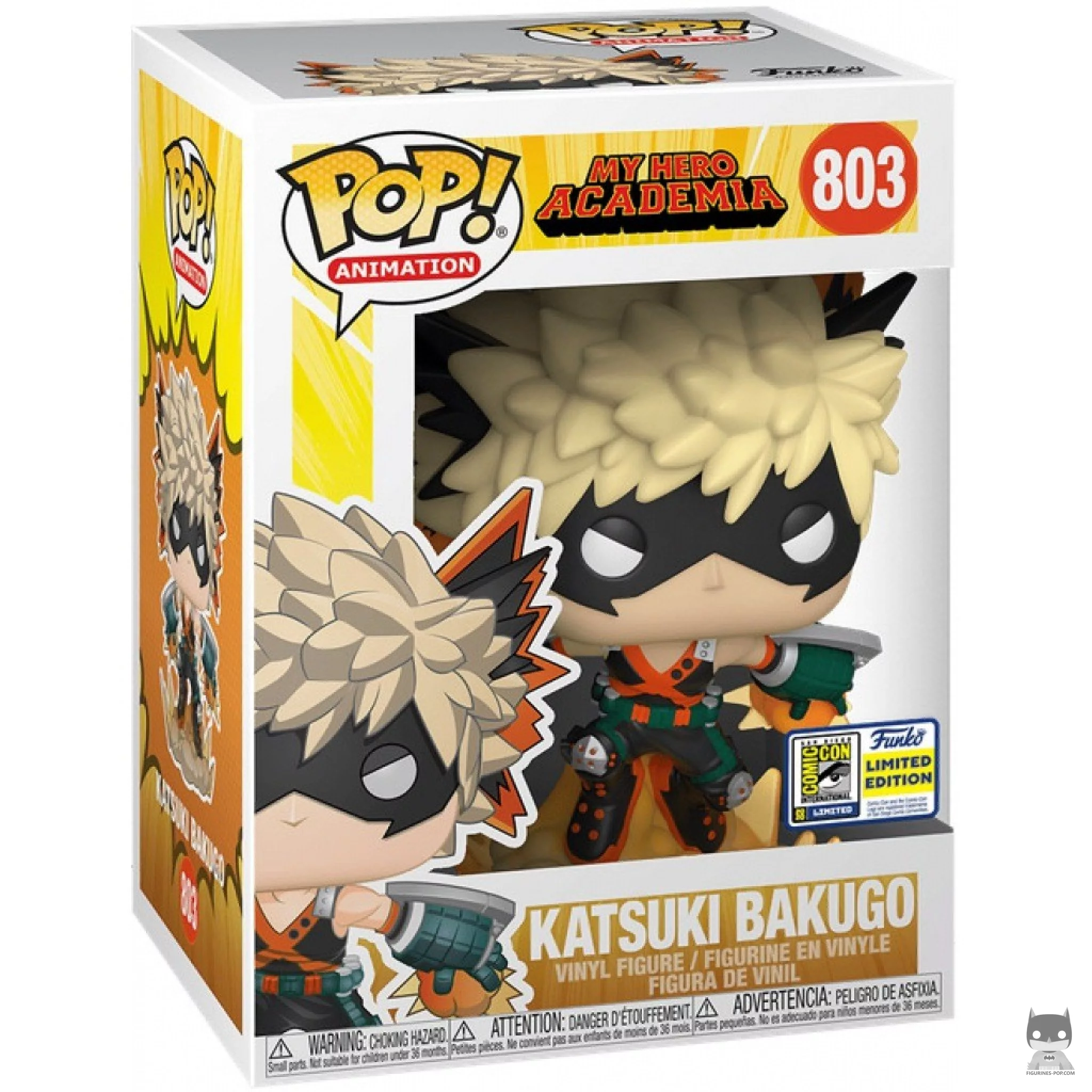 Figura Funko Pop! Katsuki Bakugo en su caja