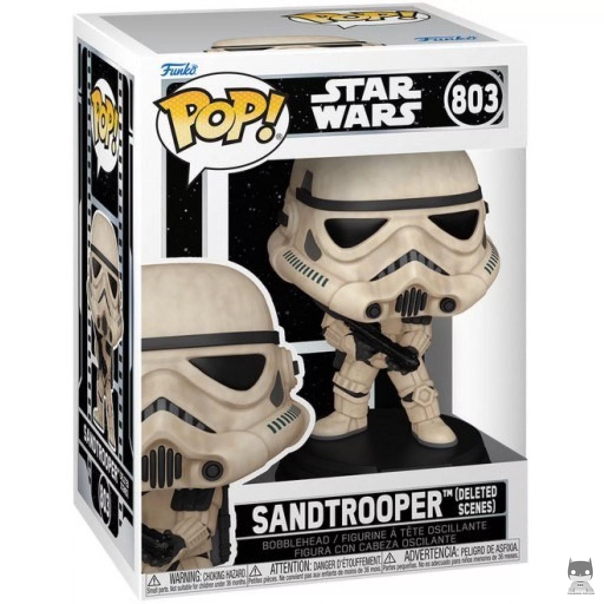 Figura Funko Pop! Sandtrooper (Escena eliminada) en su caja