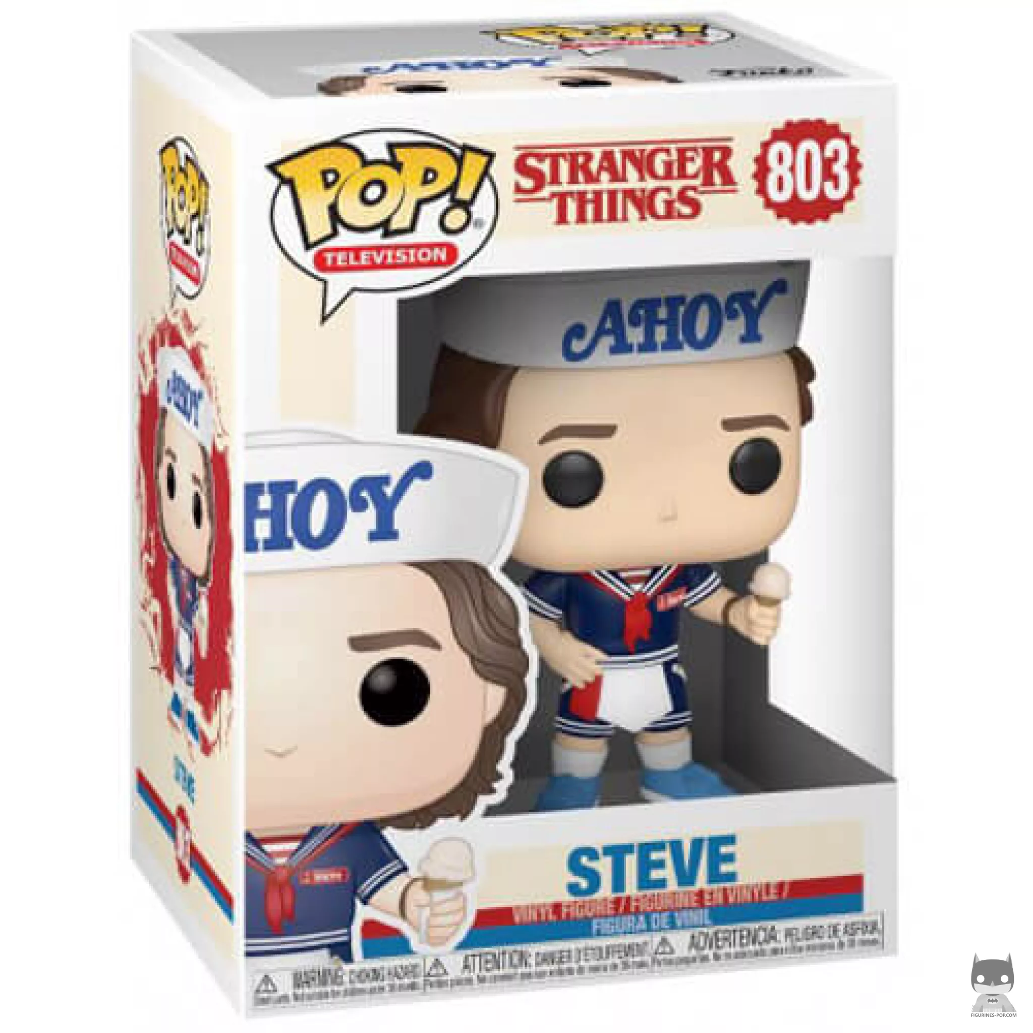 Figura Funko Pop! Steve Ahoy con helado en su caja