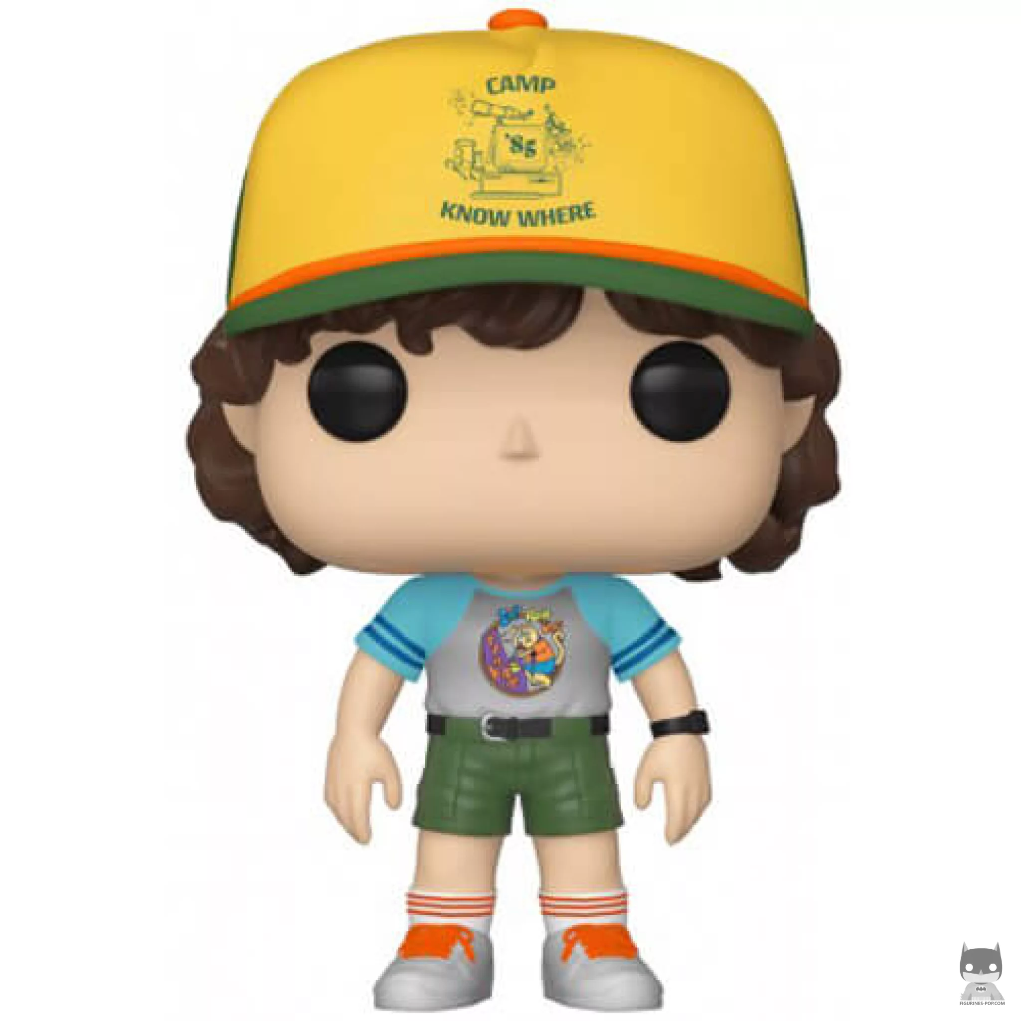 Figura Funko Pop! Dustin en el campamento con camiseta gris (Stranger Things)