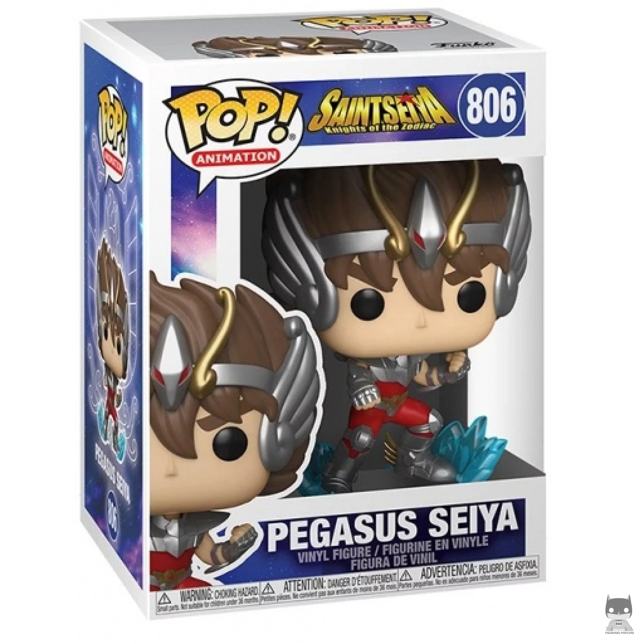 Figura Funko Pop! Seiya de Pegaso en su caja