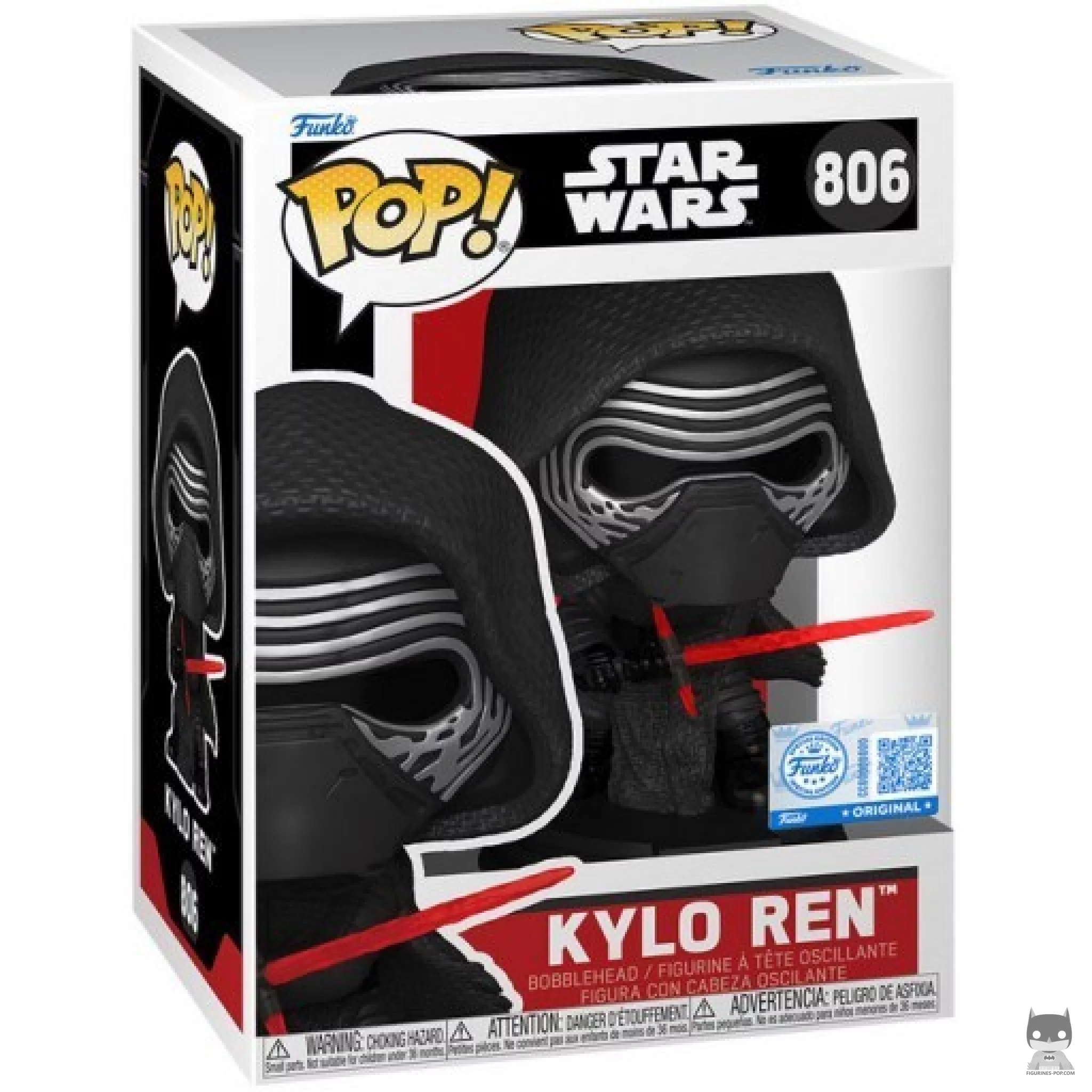 Figura Funko Pop! Kylo Ren en su caja