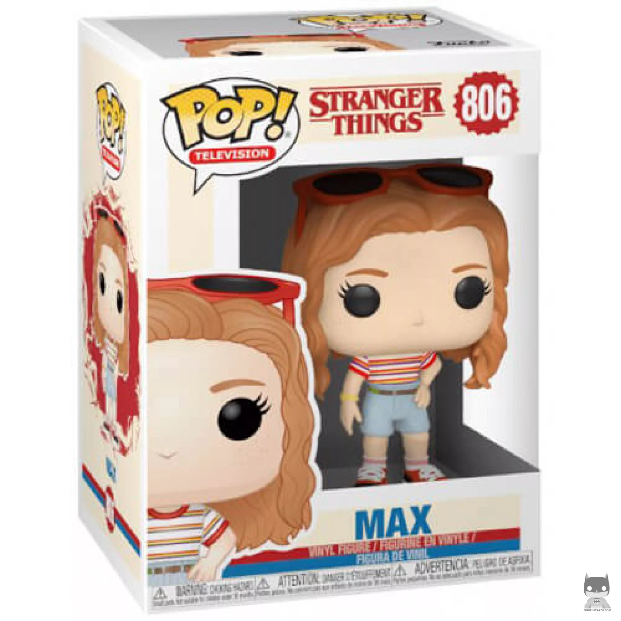 Figura Funko Pop! Max con ropa del centro comercial en su caja