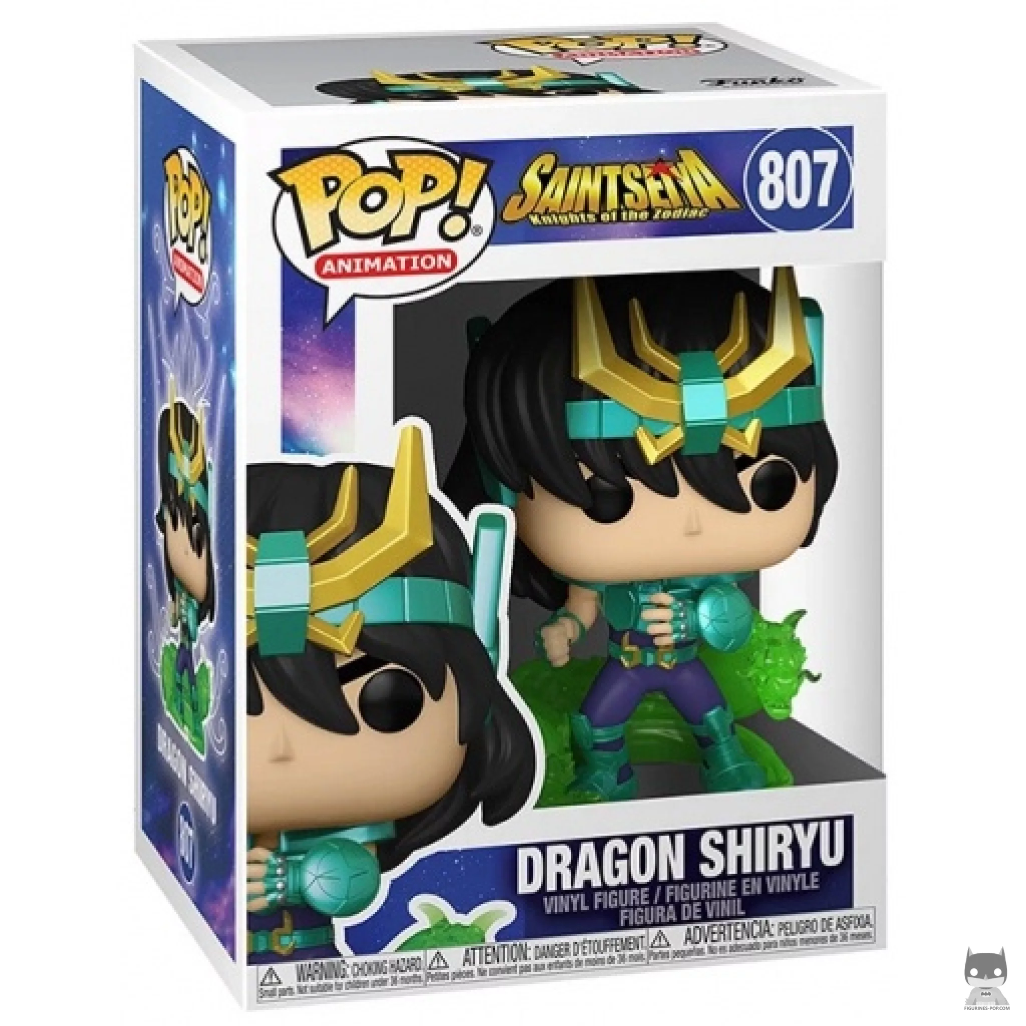 Figura Funko Pop! Shiryu del Dragón en su caja