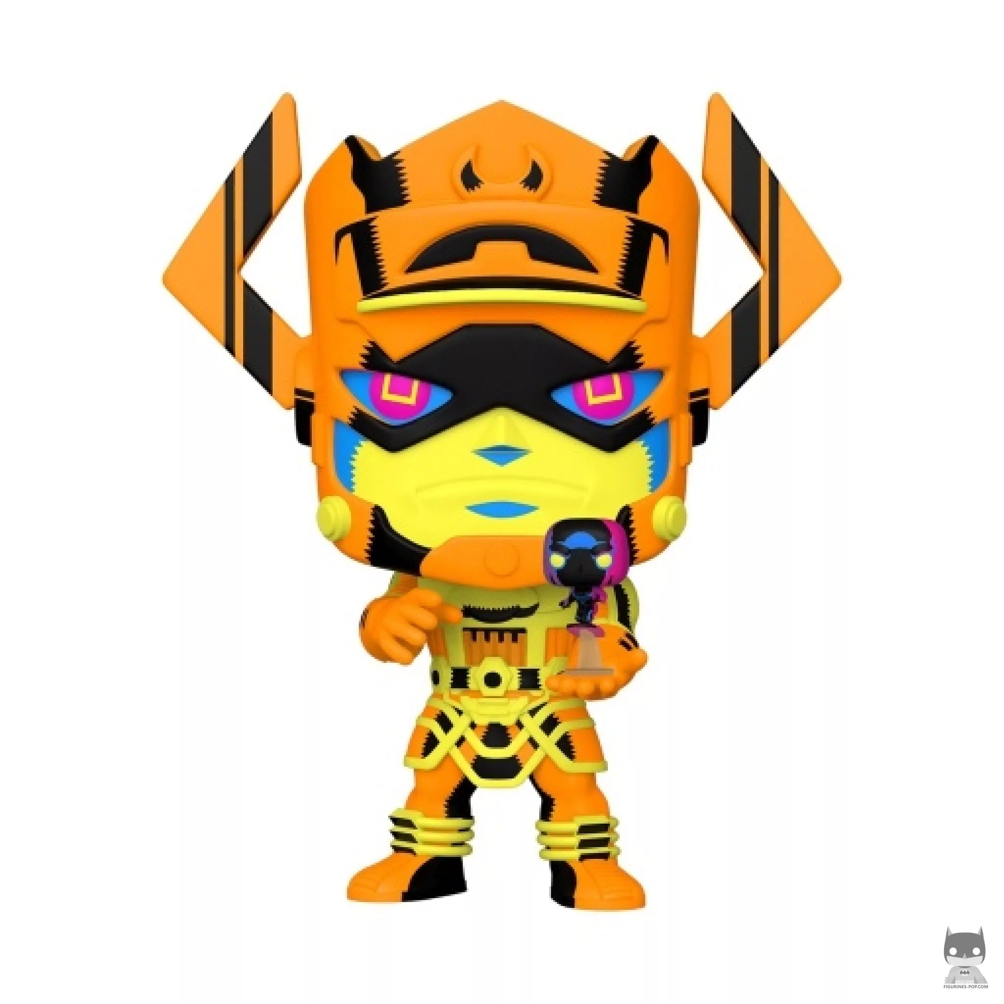Figura Funko Pop! Galactus con Estela Plateada (Luz negra) (Chase) (Supersized) (Los 4 Fantásticos)