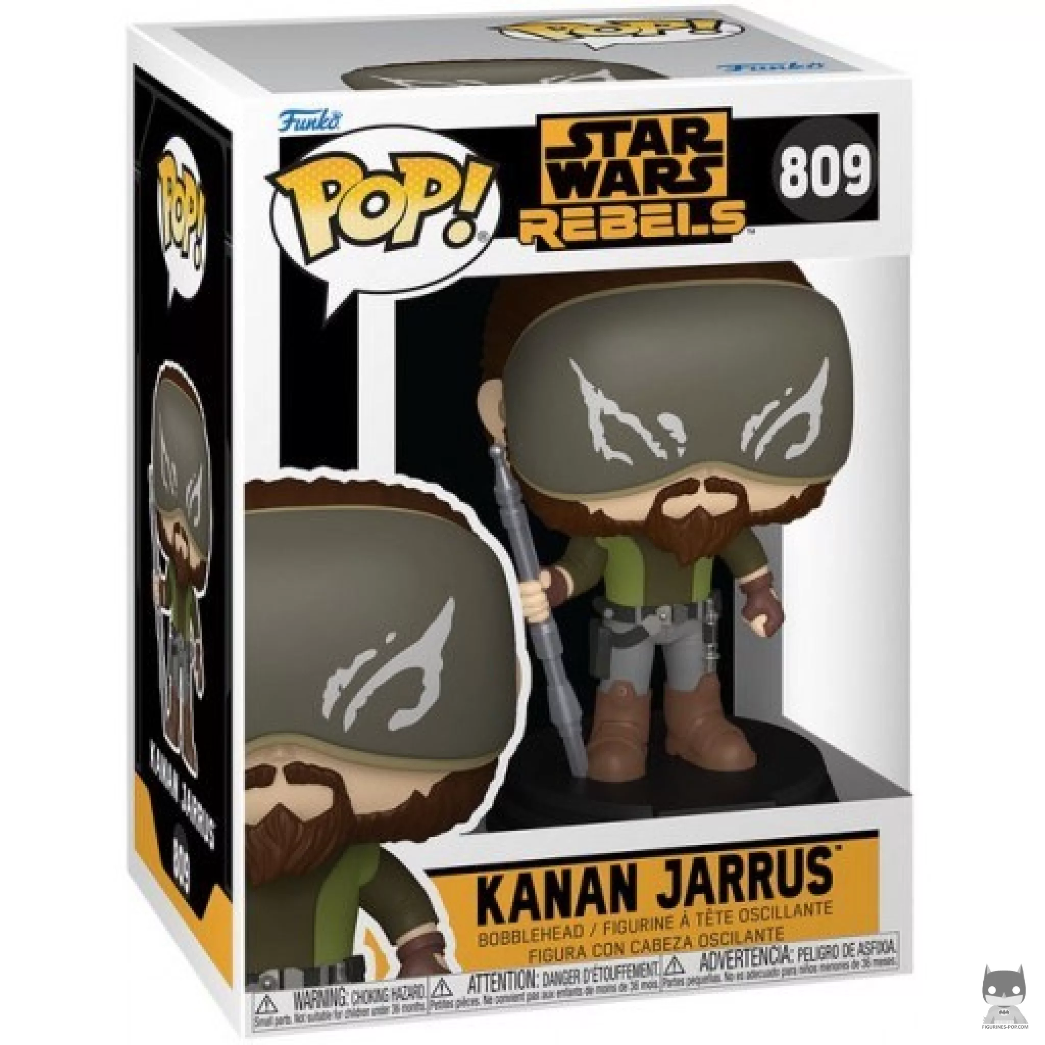 Figura Funko Pop! Kanan Jarrus en su caja