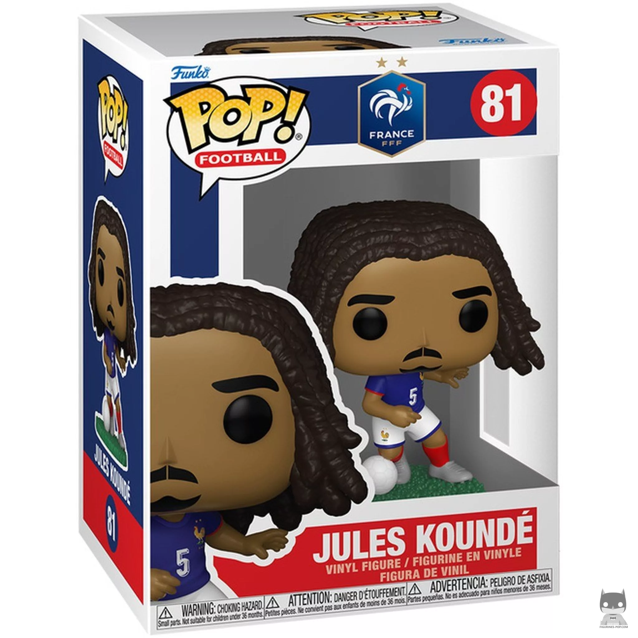 Figura Funko Pop! Jules Koundé (Francia) en su caja