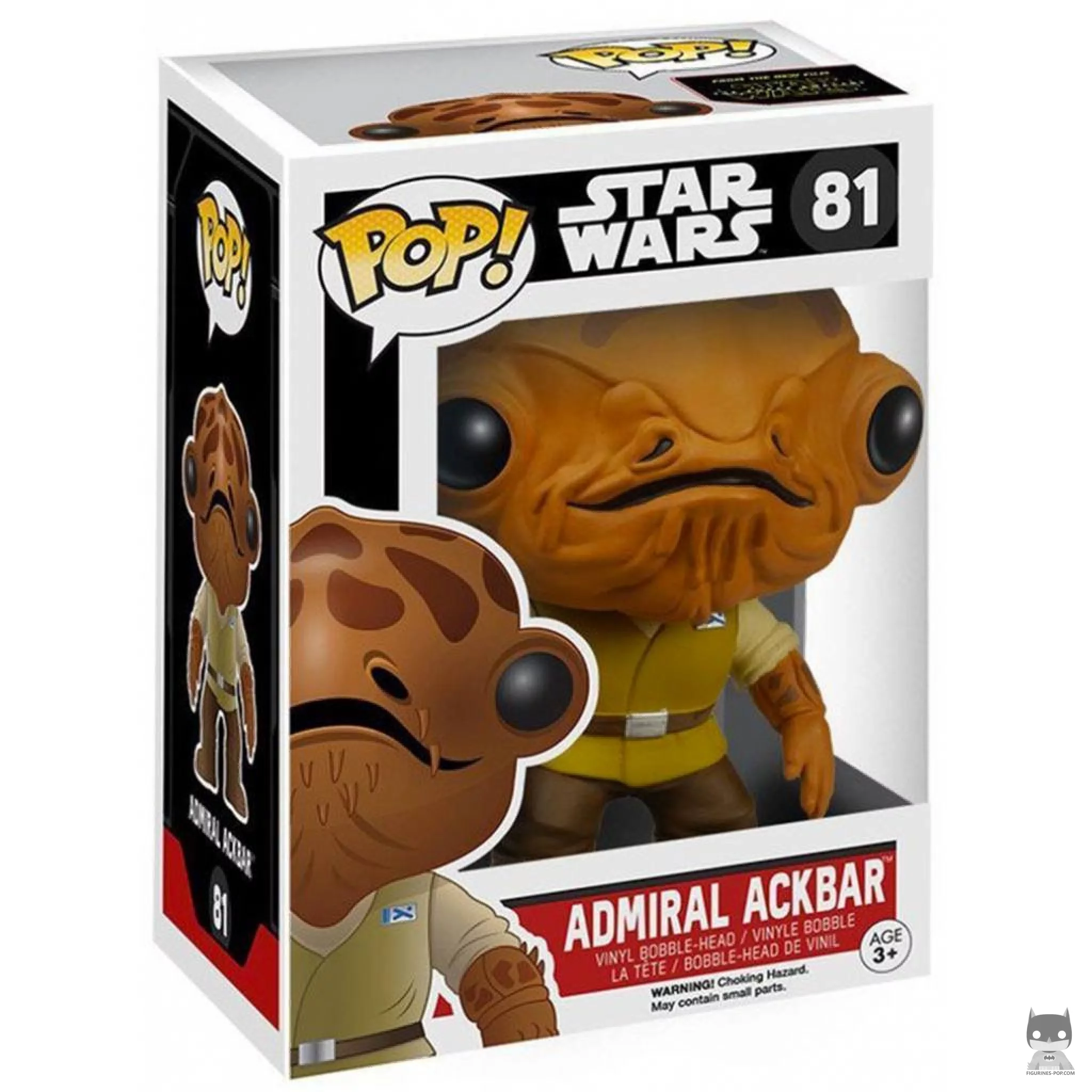 Figura Funko Pop! Almirante Ackbar en su caja