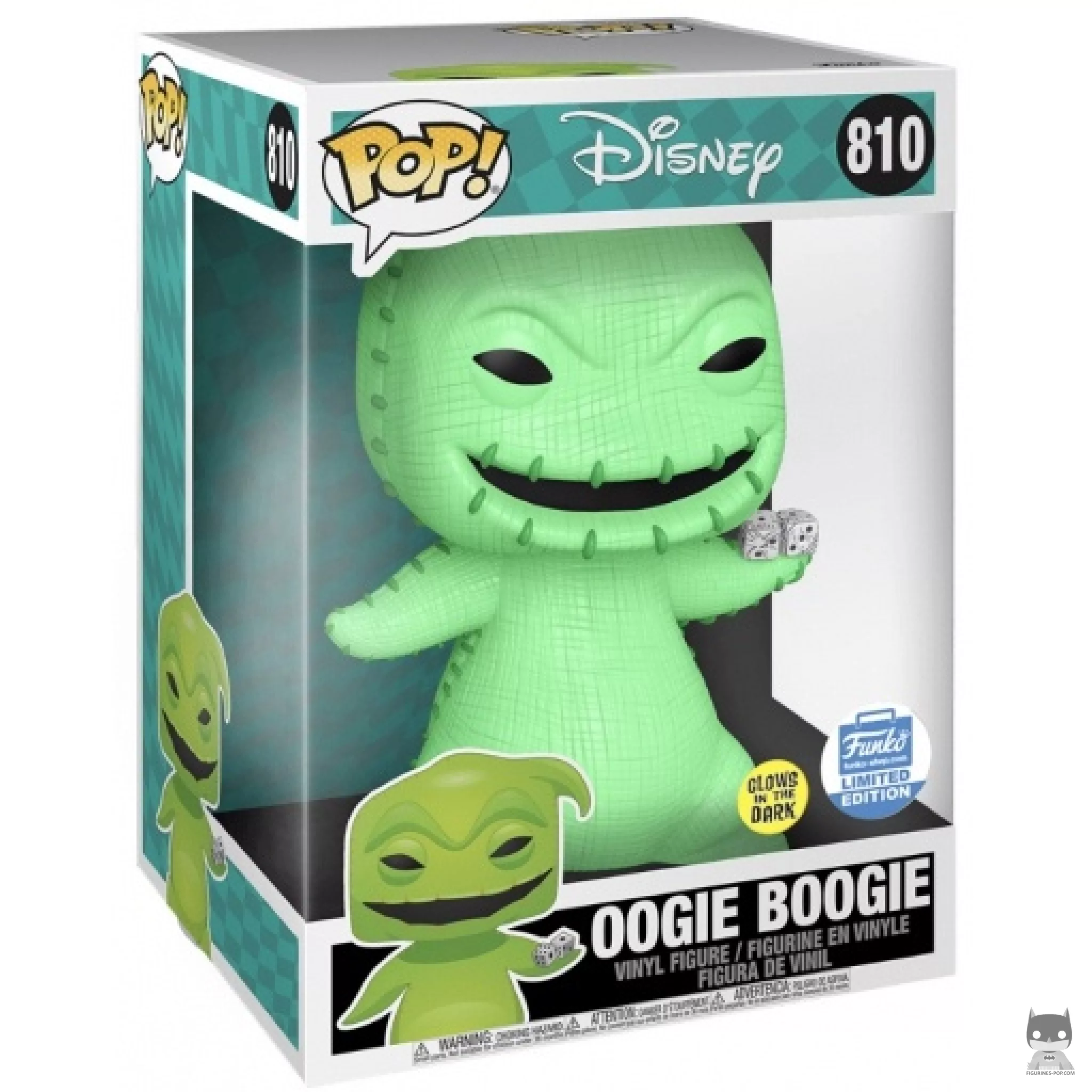 Figura Funko Pop! Oogie Boogie (Supersized) en su caja