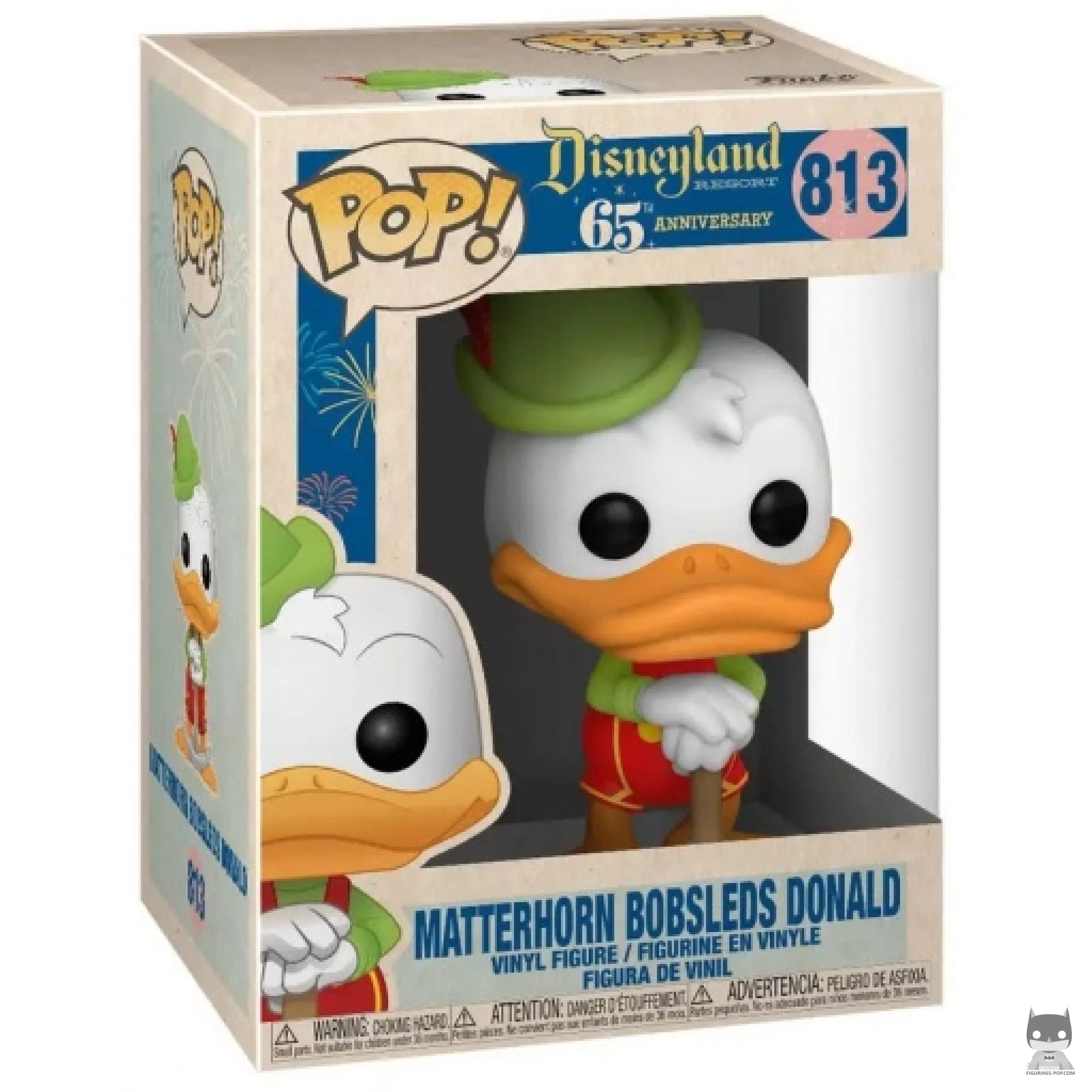 Figura Funko Pop! Donald con lederhosen en su caja