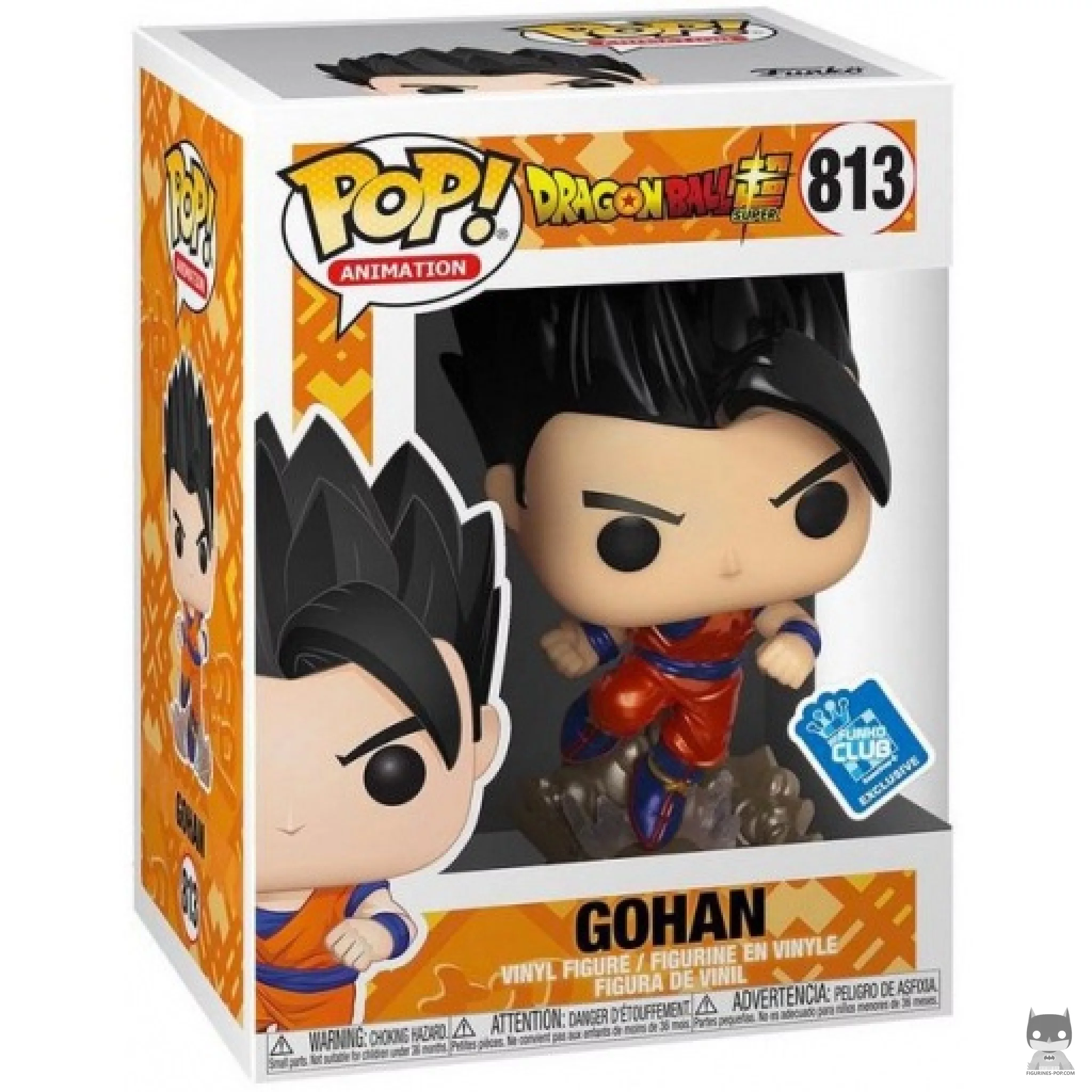 Figura Funko Pop! Gohan (Metalizado) en su caja