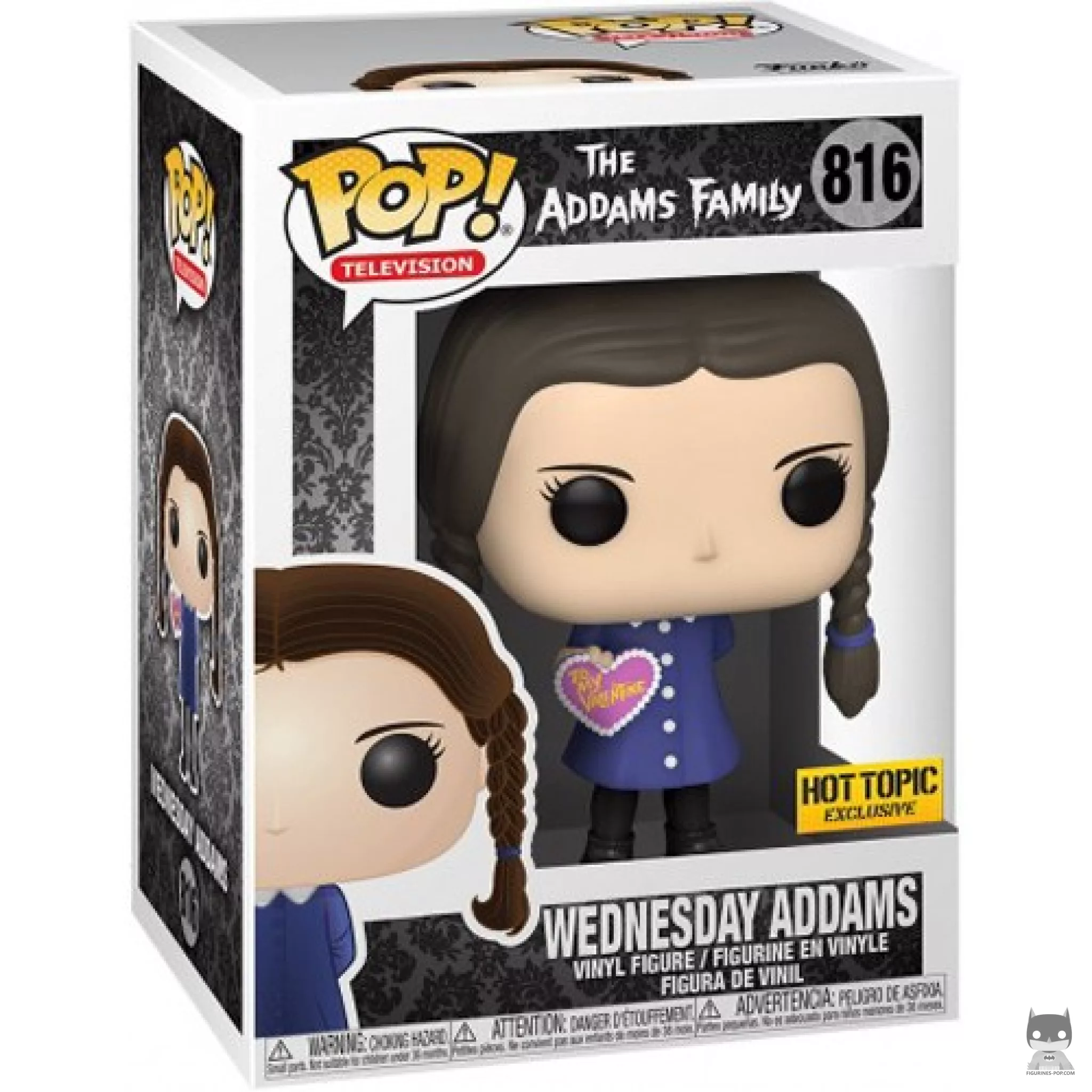 Figura Funko Pop! Miércoles Addams en su caja