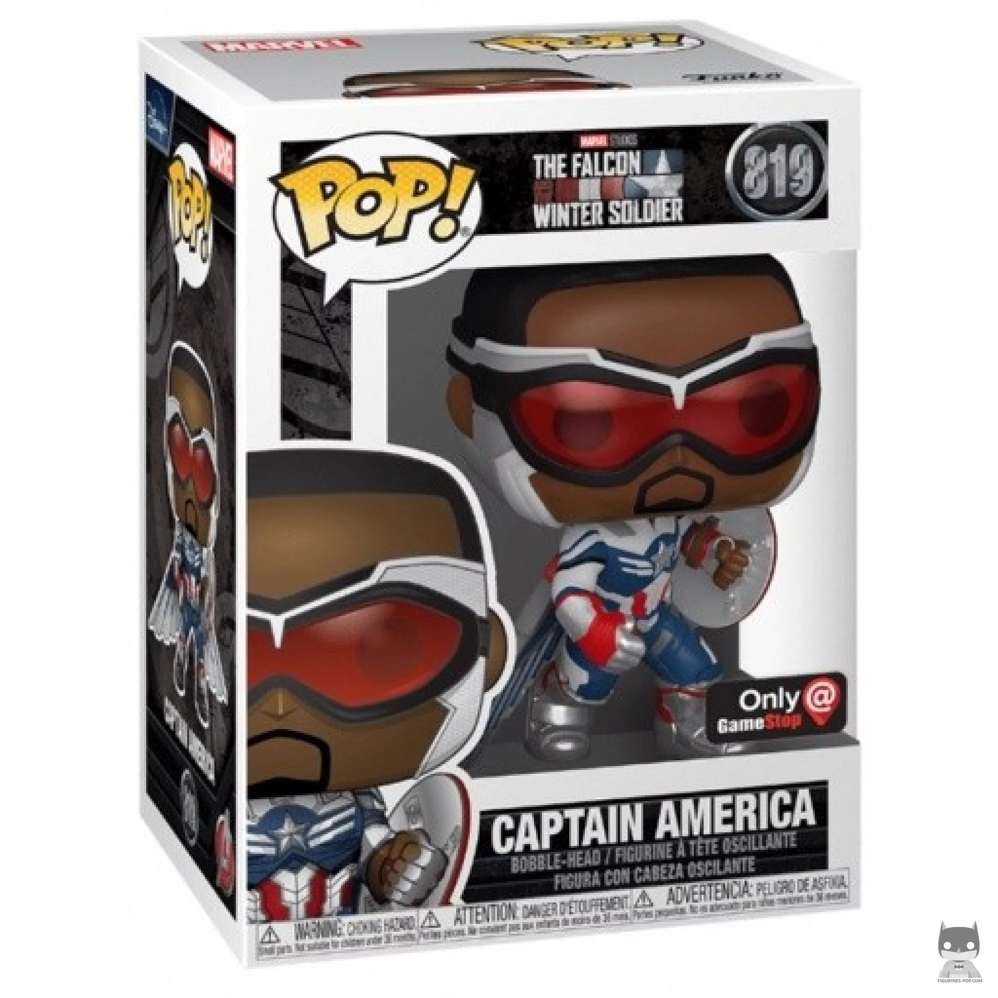 Figura Funko Pop! Capitán América en su caja