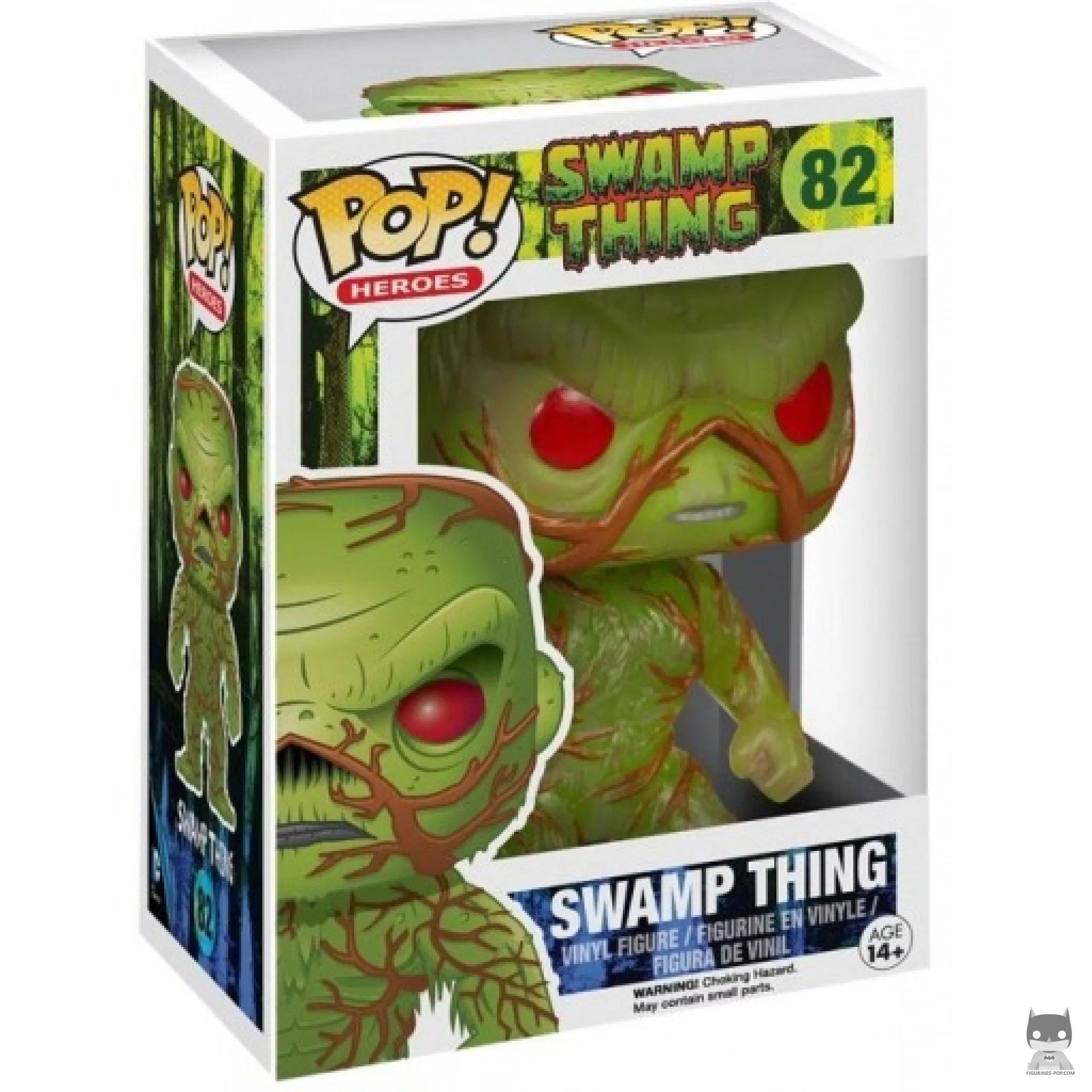 Figura Funko Pop! Swamp Thing en su caja