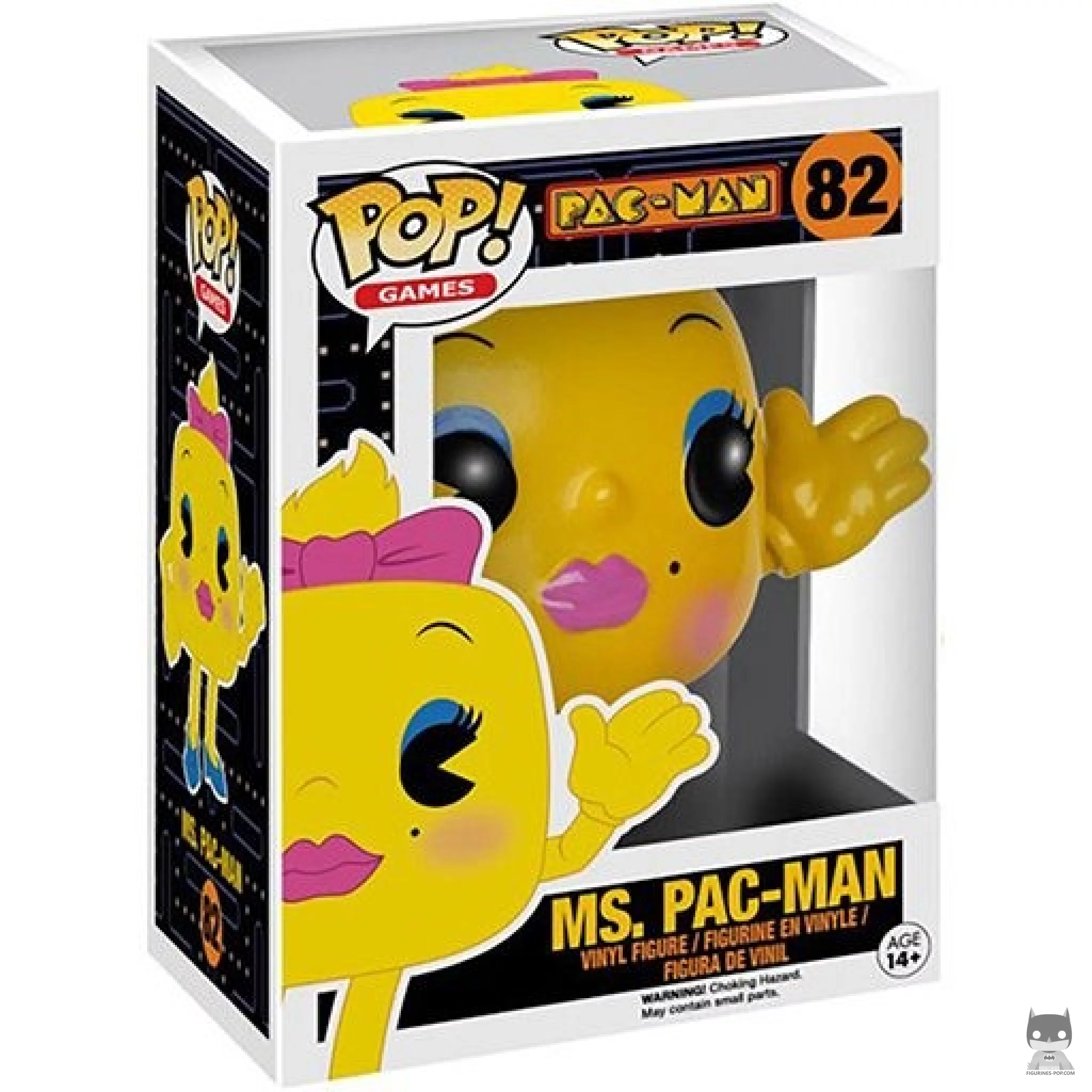 Figura Funko Pop! Ms. Pac-Man en su caja