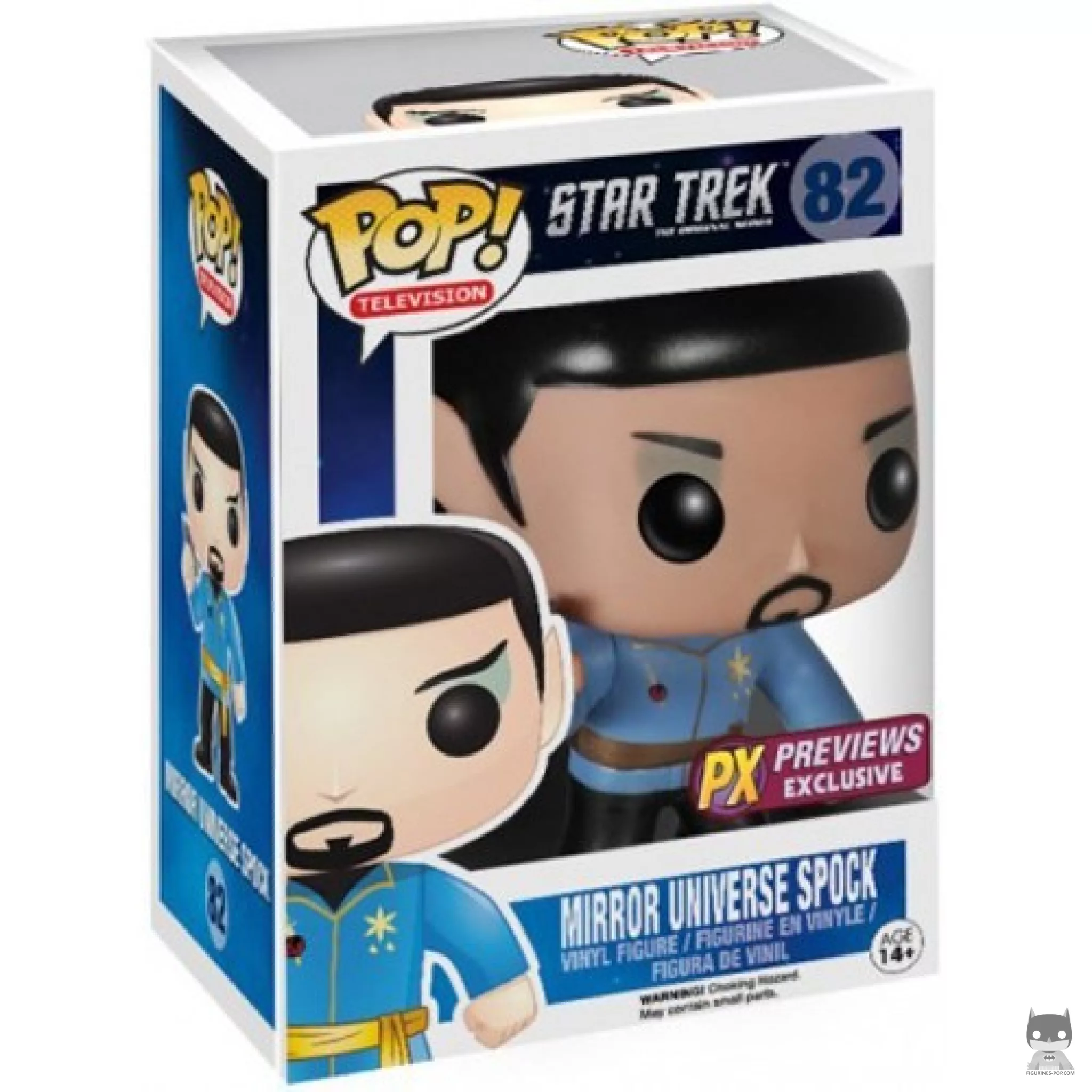 Figura Funko Pop! Spock (Universo espejo) en su caja