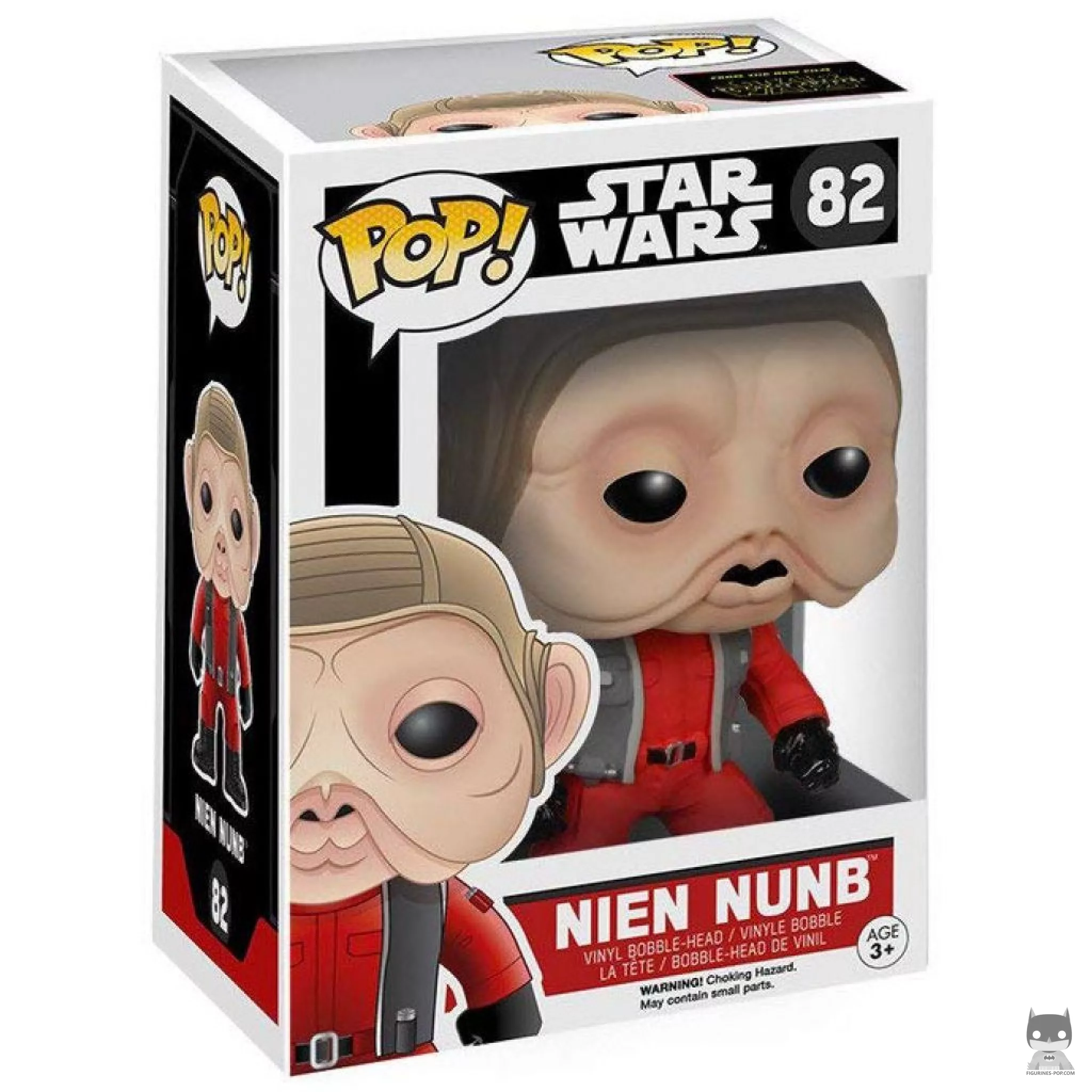 Figura Funko Pop! Nien Nunb en su caja