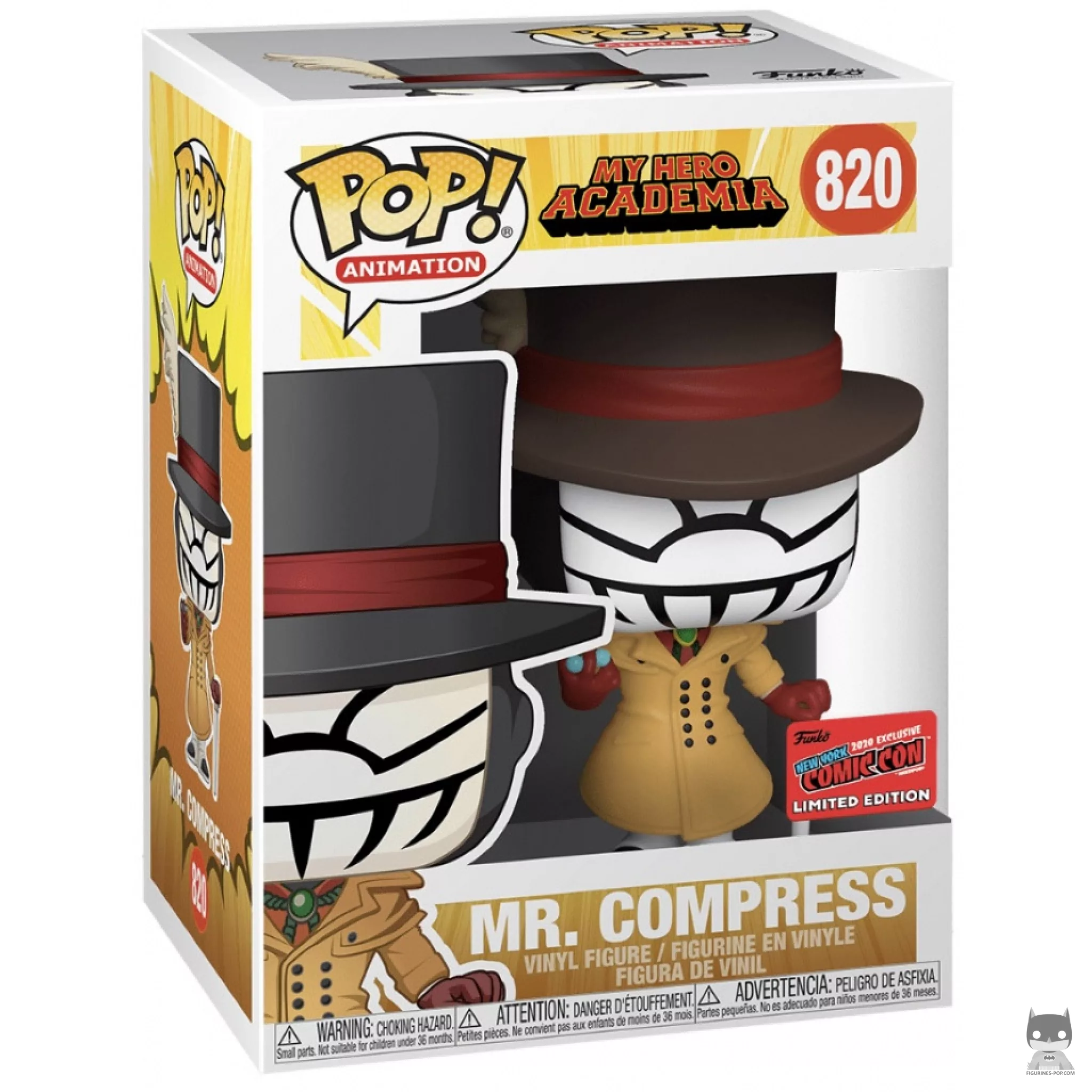 Figura Funko Pop! Mr. Compress en su caja