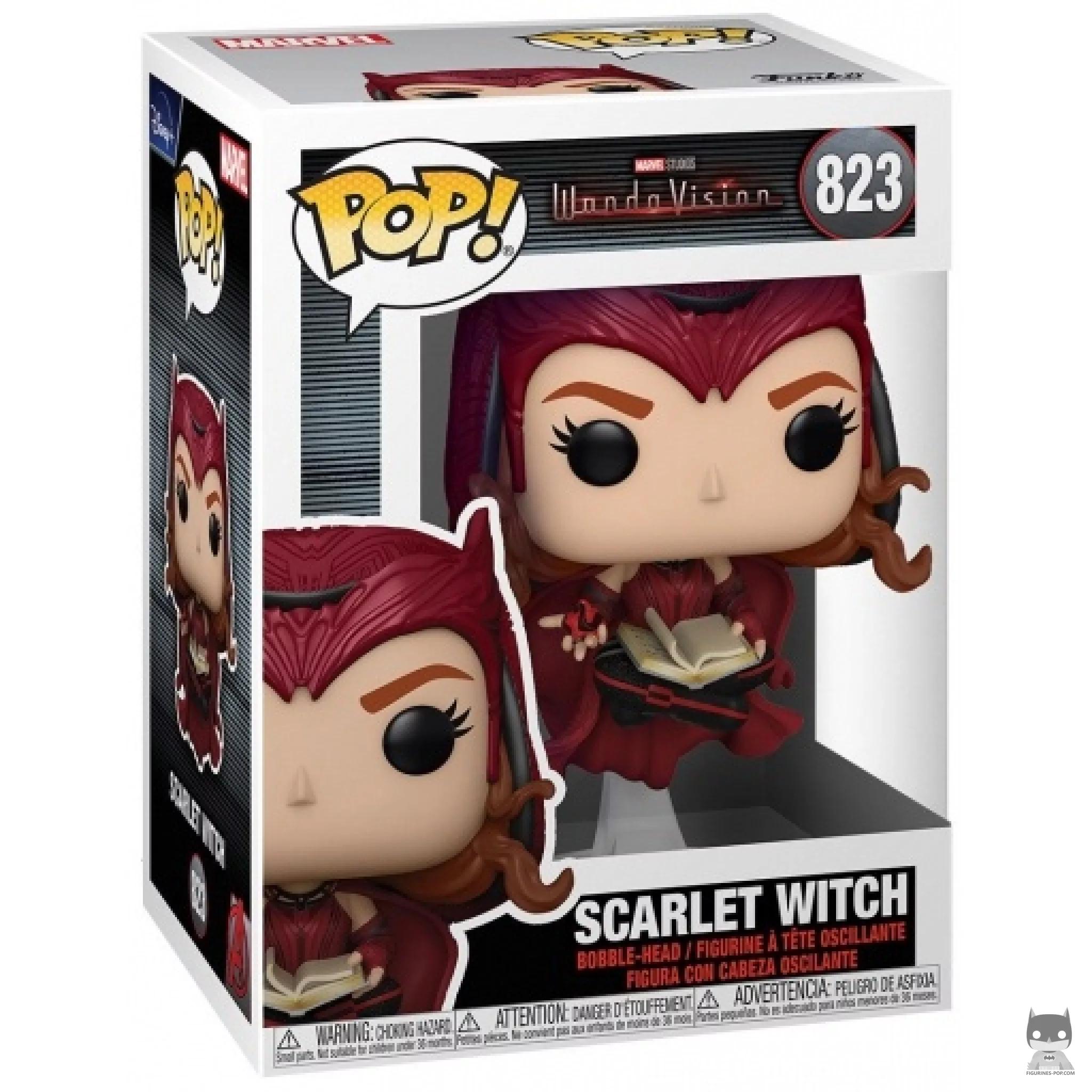 Figura Funko Pop! Bruja Escarlata en su caja