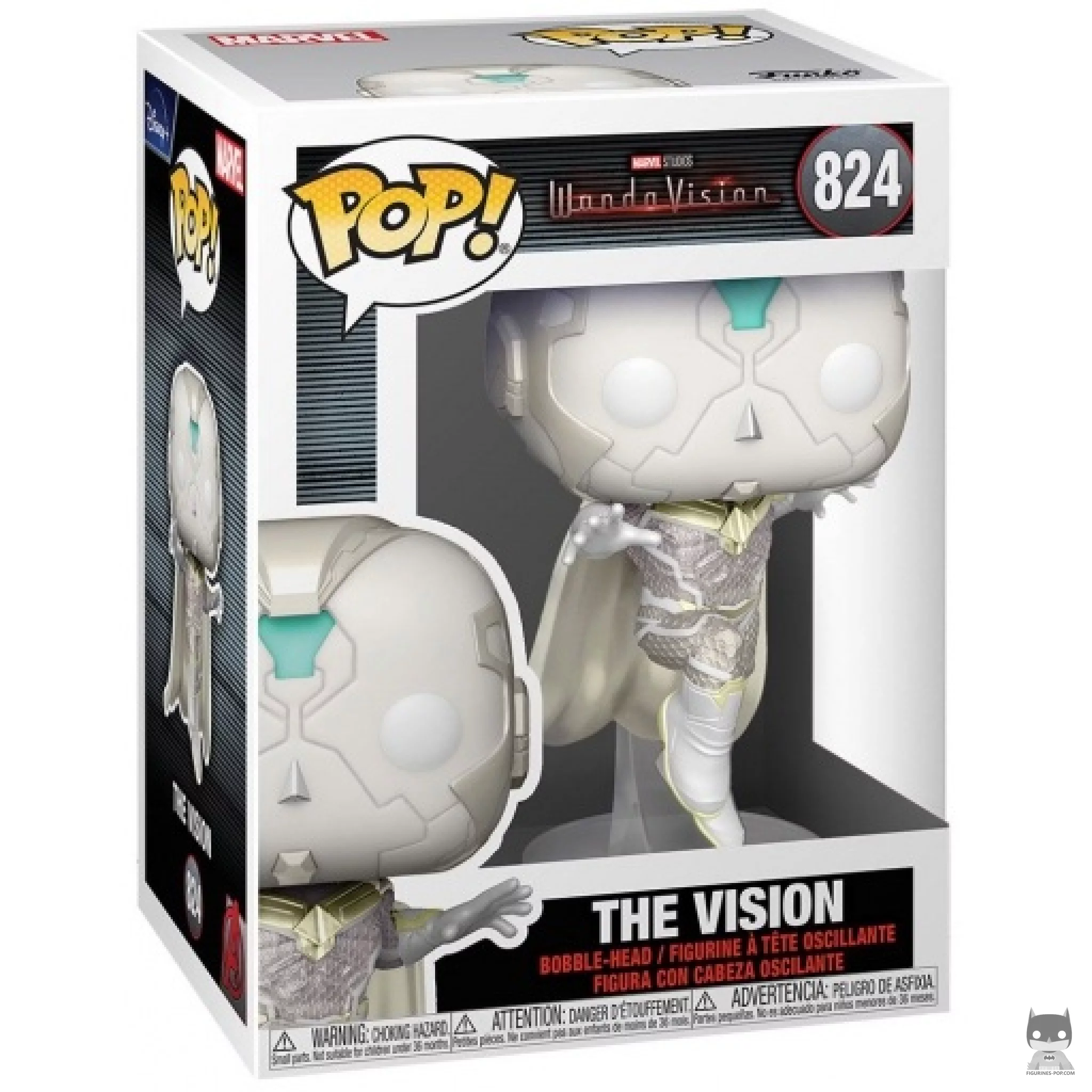 Figura Funko Pop! Visión en su caja