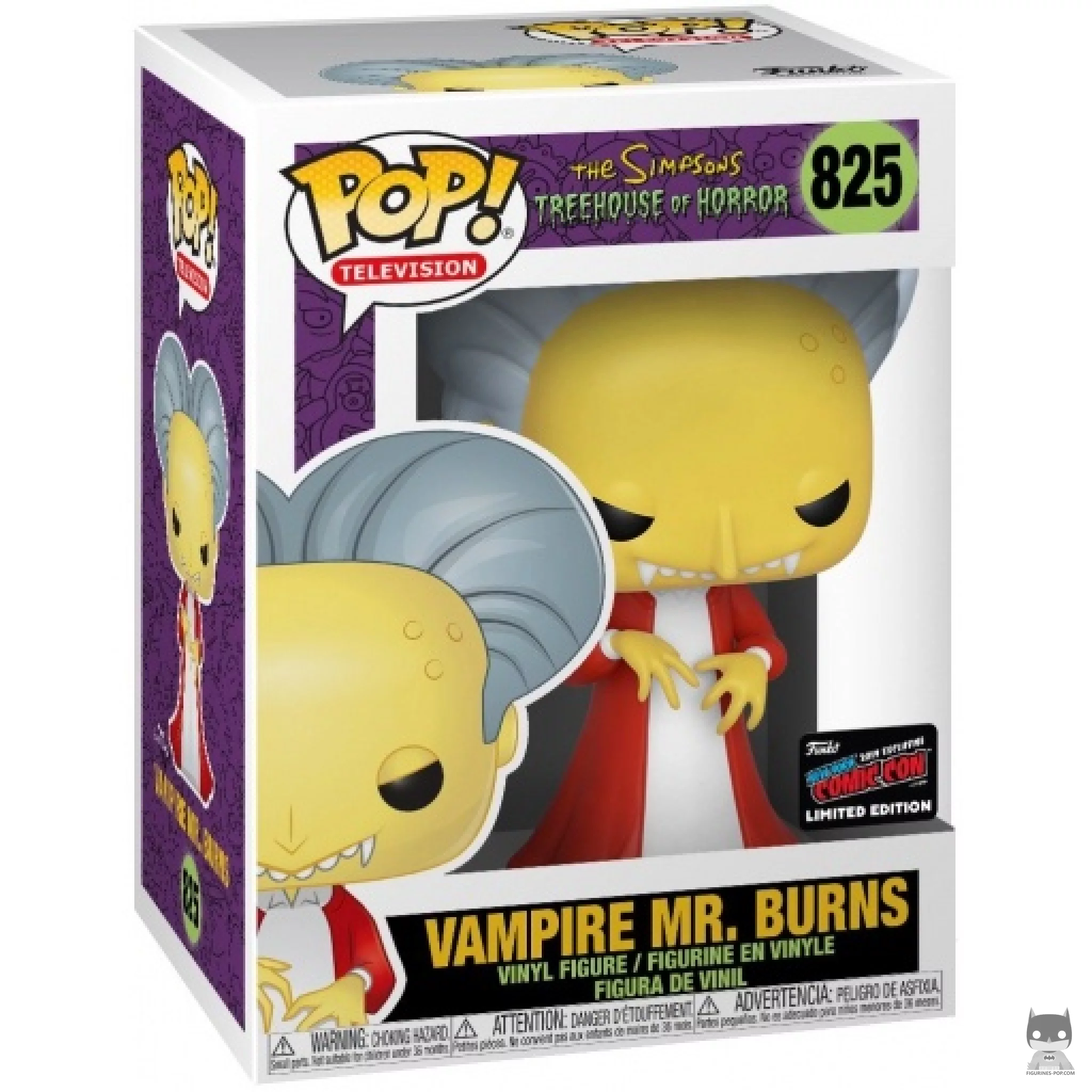 Figura Funko Pop! Sr. Burns vampiro en su caja