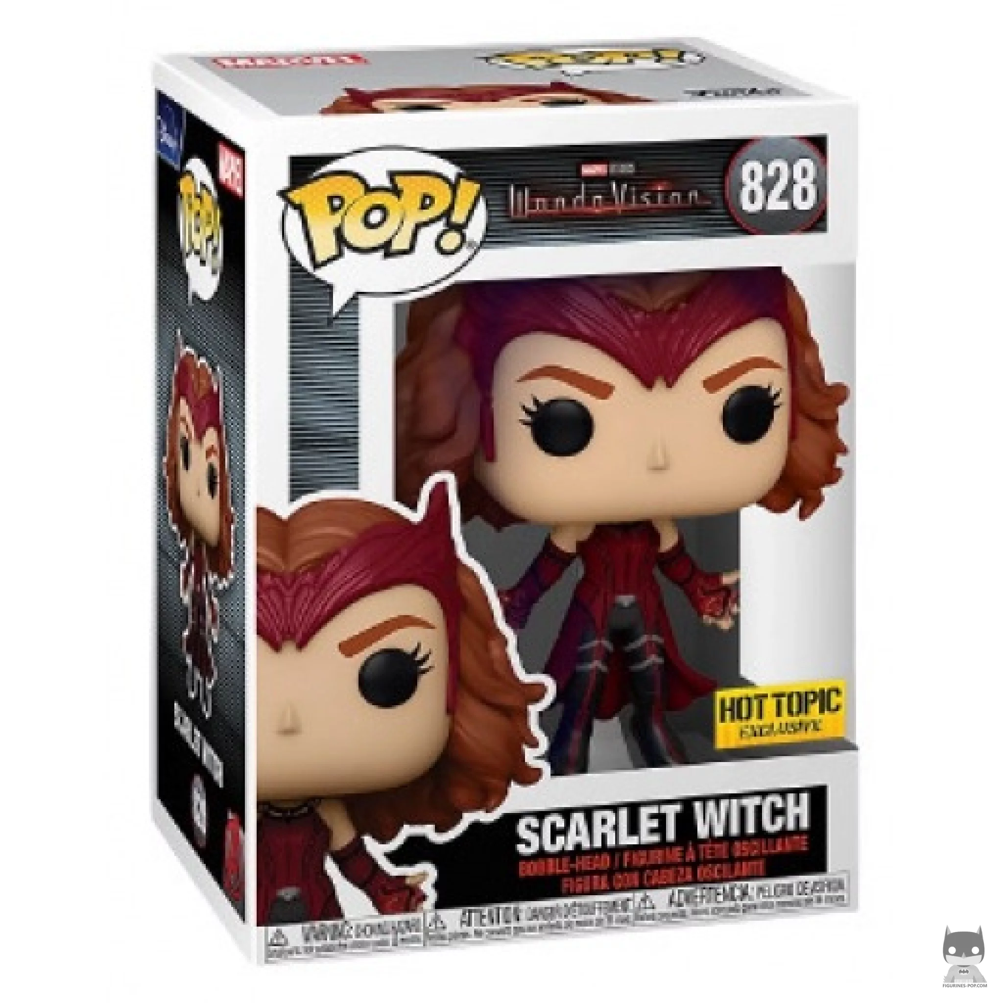 Figura Funko Pop! Bruja Escarlata en su caja
