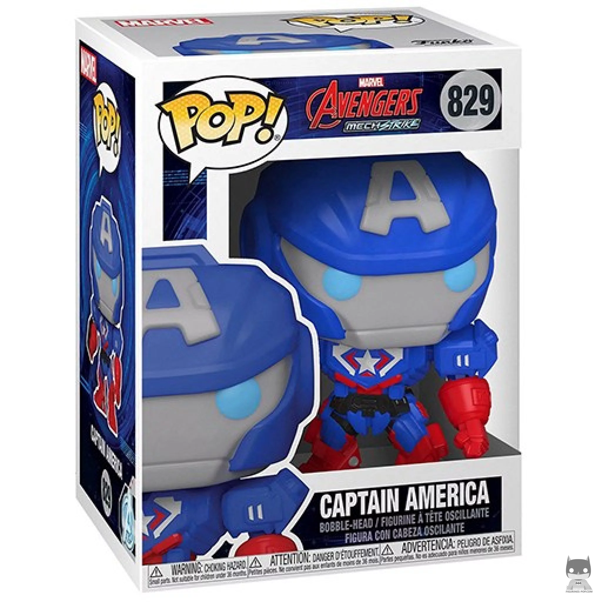 Figura Funko Pop! Capitán América en su caja