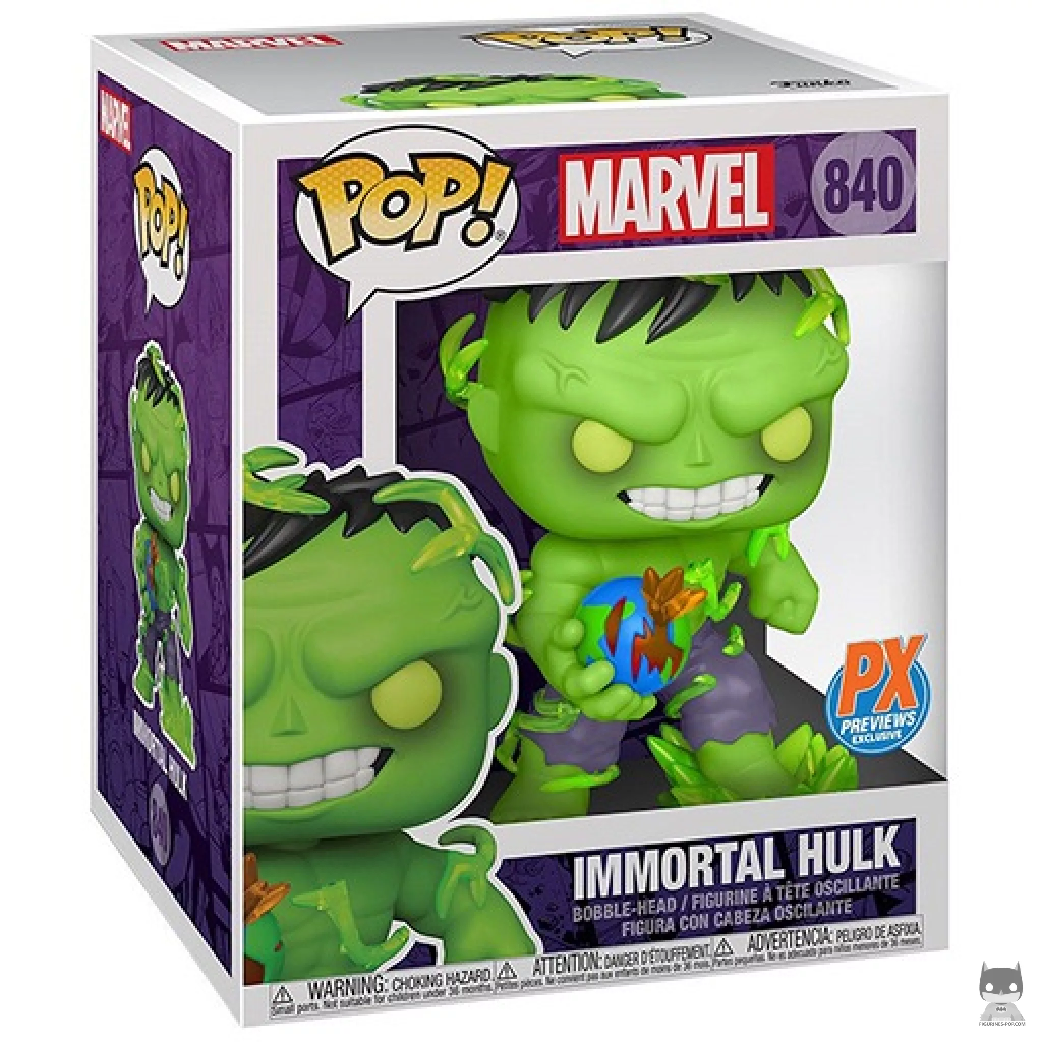 Figura Funko Pop! Hulk Inmortal (Supersized) en su caja