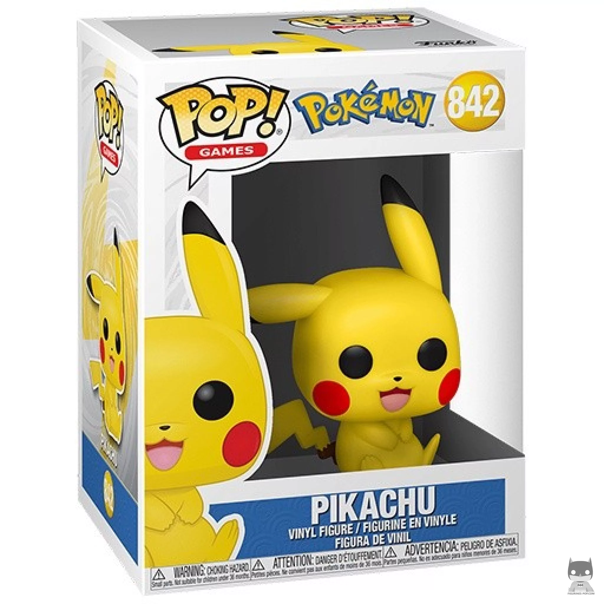 Figura Funko Pop! Pikachu sentado en su caja