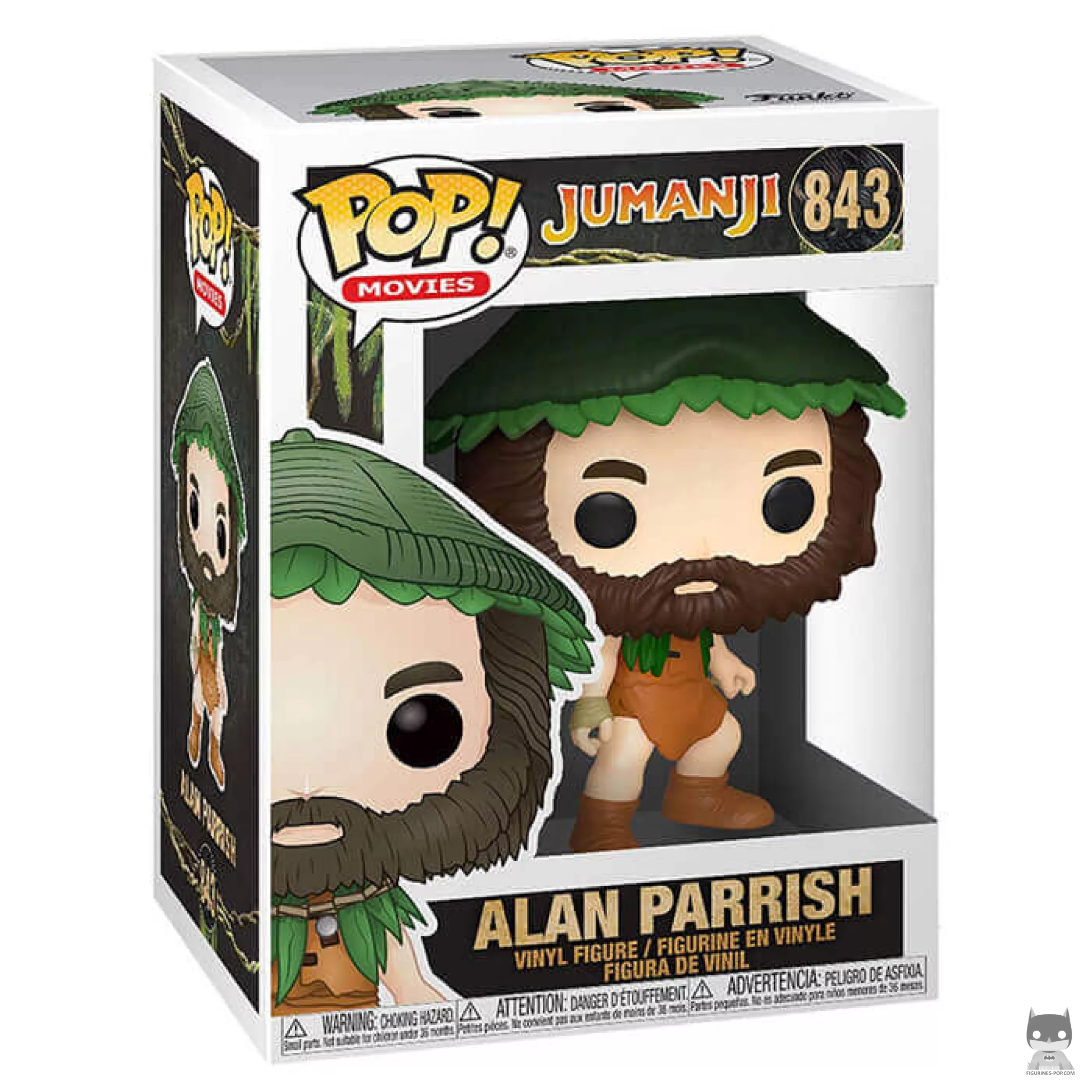 Figura Funko Pop! Alan Parrish en su caja