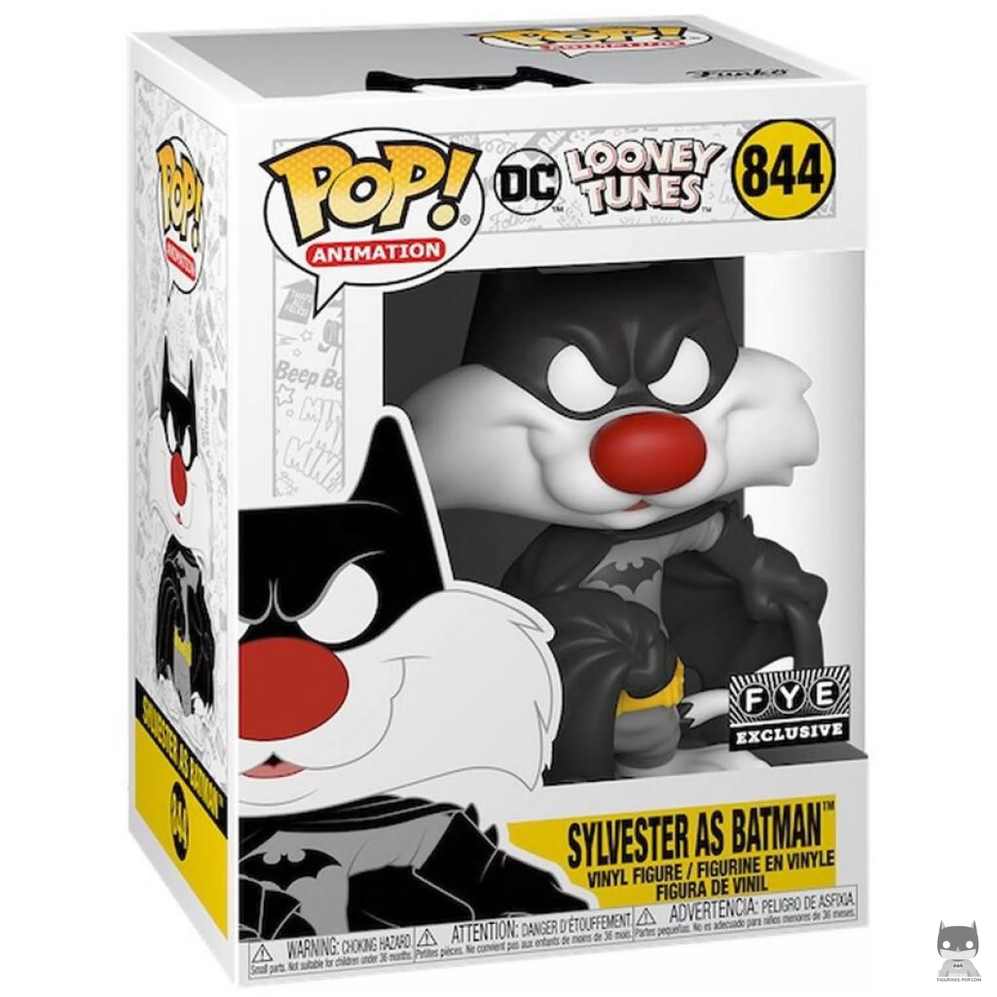 Figura Funko Pop! Silvestre como Batman en su caja
