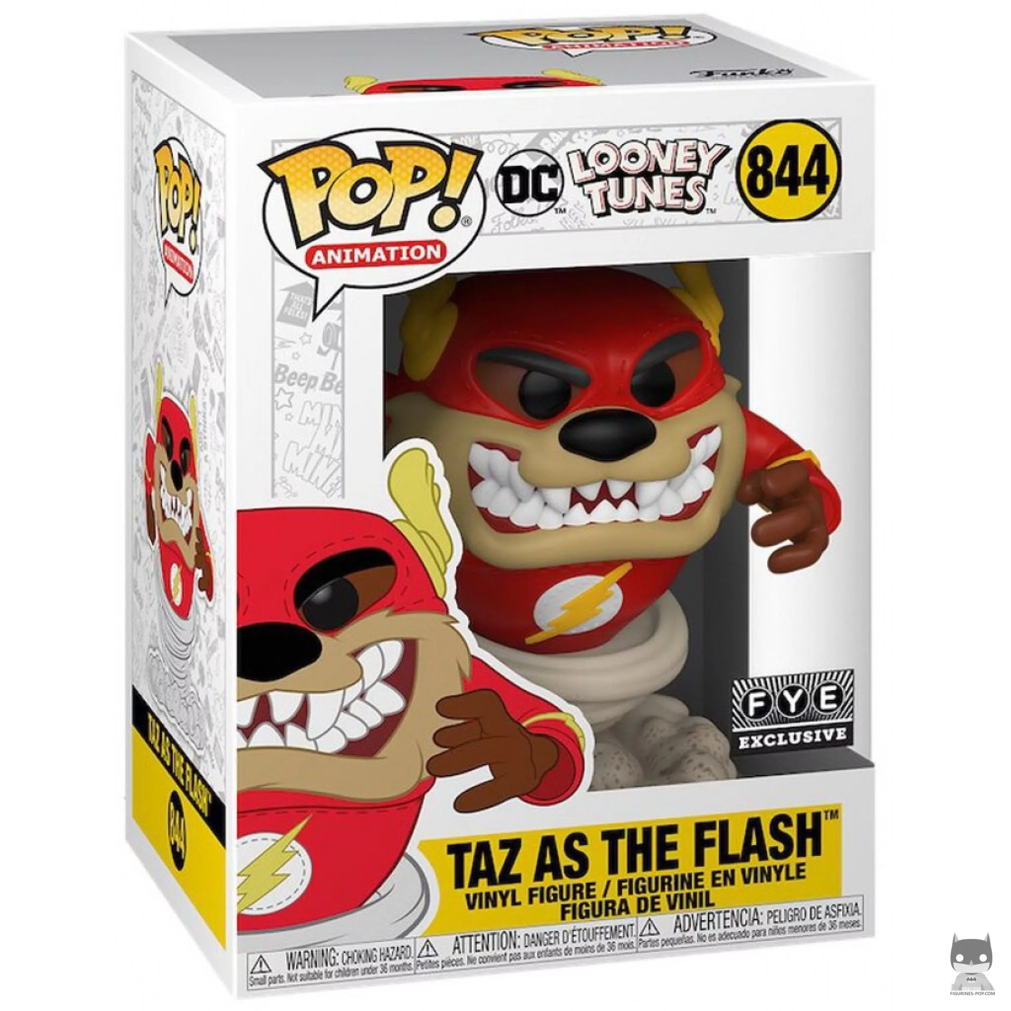 Figura Funko Pop! Taz como Flash en su caja