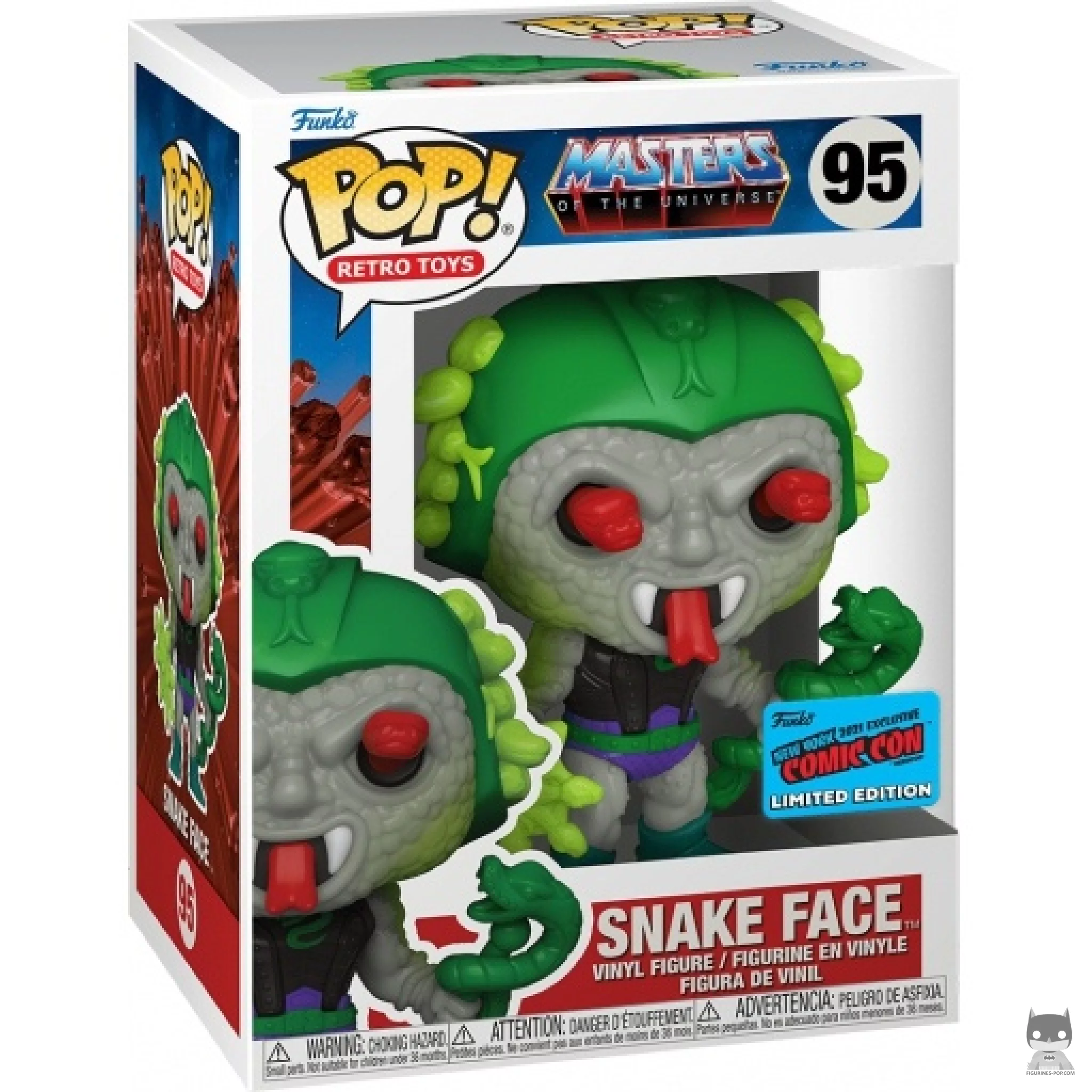 Figura Funko Pop! Cara de Serpiente en su caja