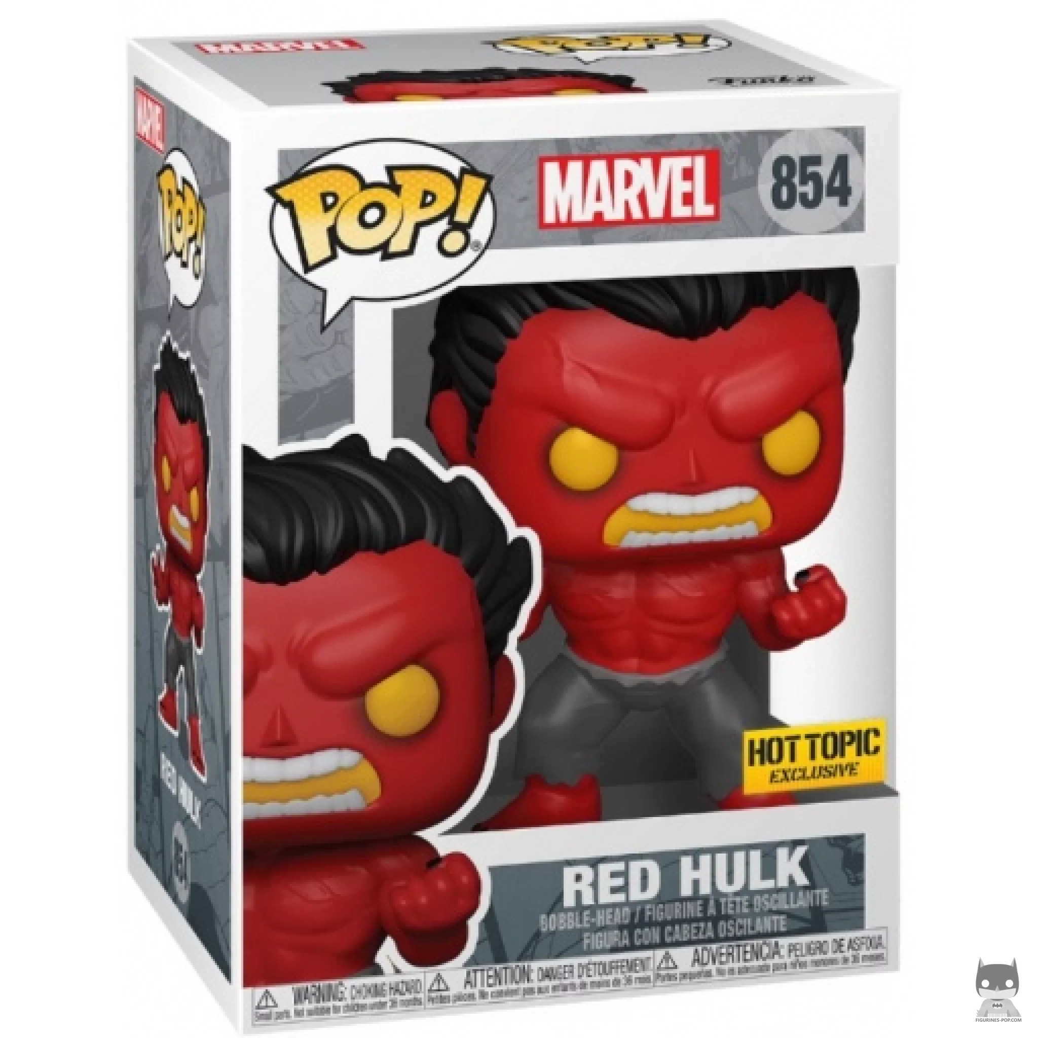 Figura Funko Pop! Hulk Rojo en su caja