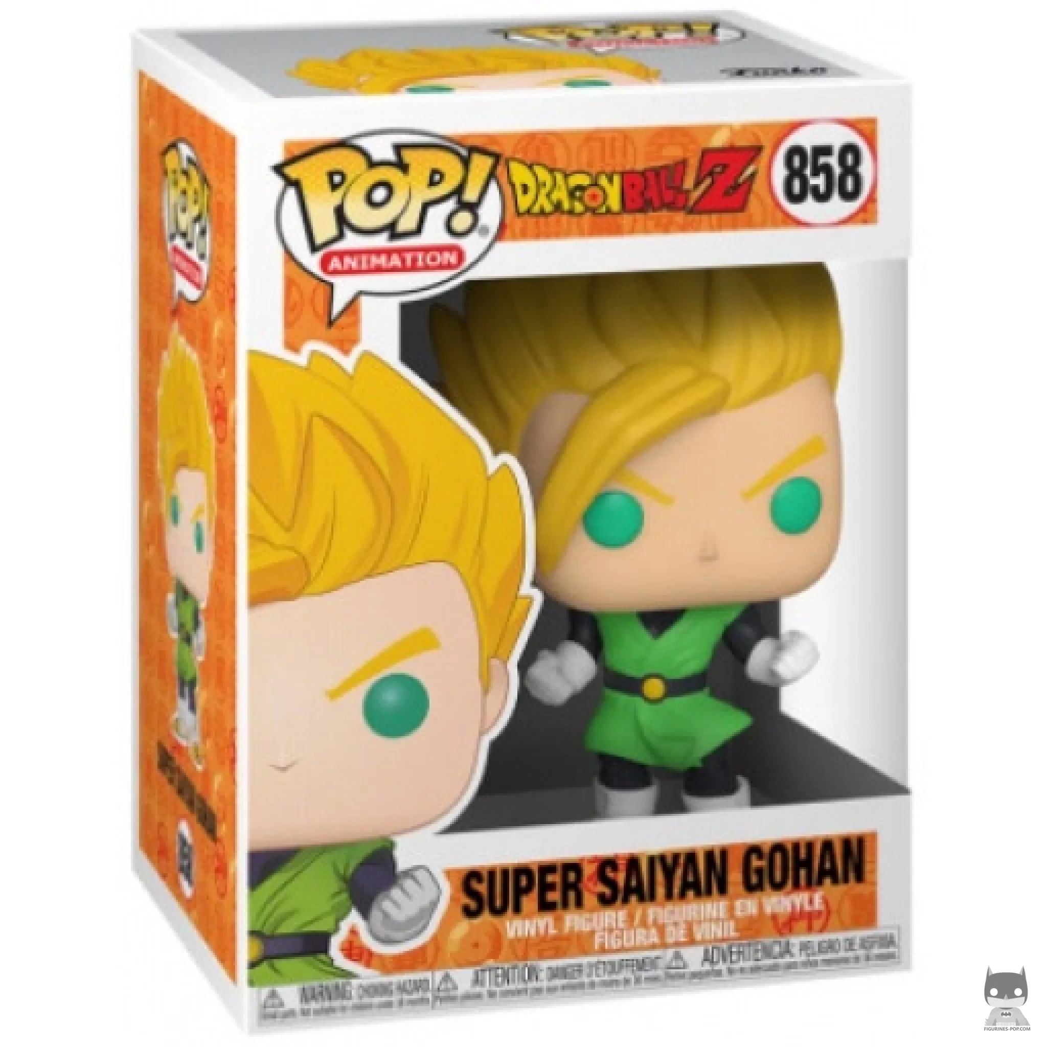 Figura Funko Pop! Gohan Super Saiyan en su caja