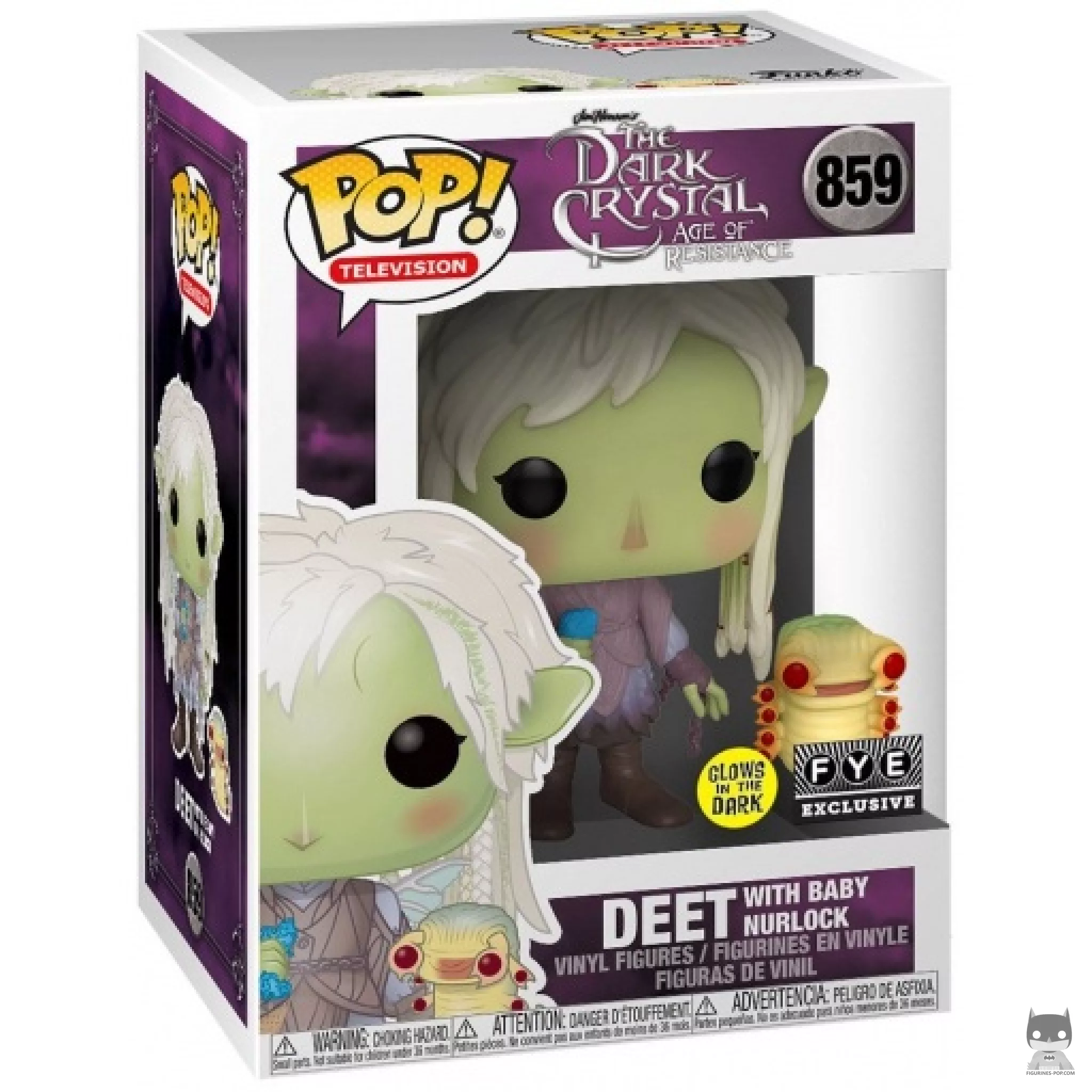 Figura Funko Pop! Deet con cría de Nurloc (Brilla en la oscuridad) en su caja