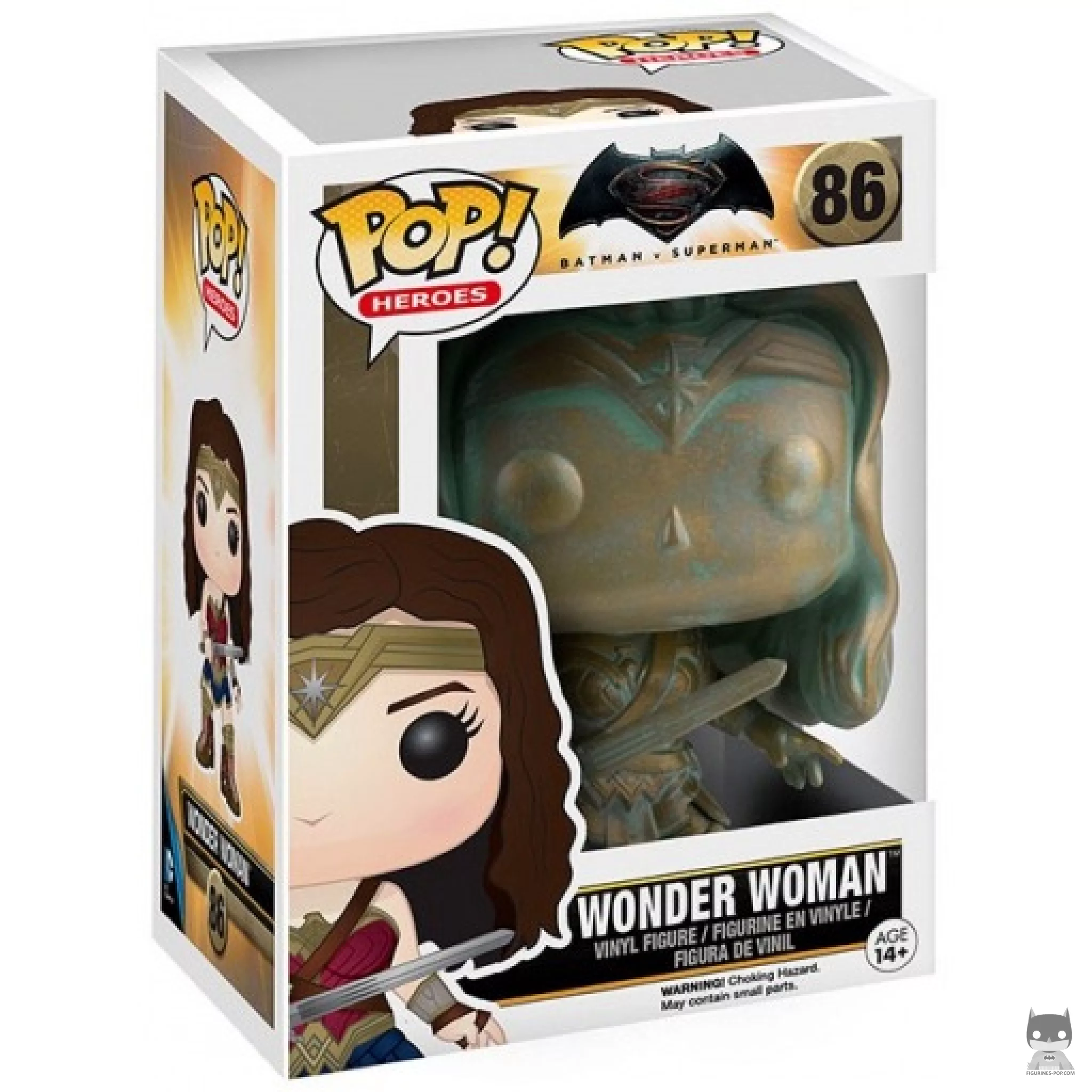 Figura Funko Pop! Wonder Woman (Bronce) en su caja