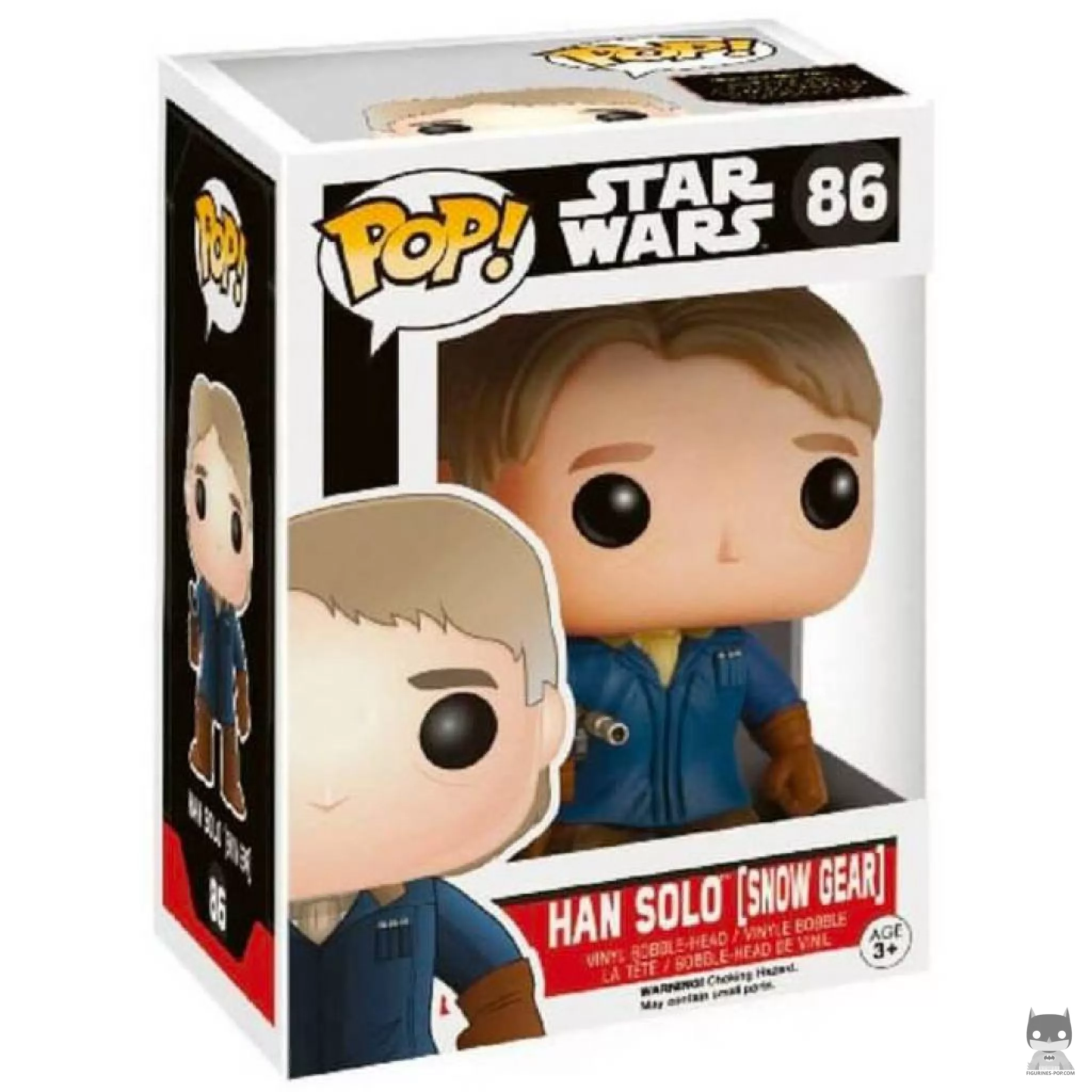 Figura Funko Pop! Han Solo con equipo de nieve en su caja